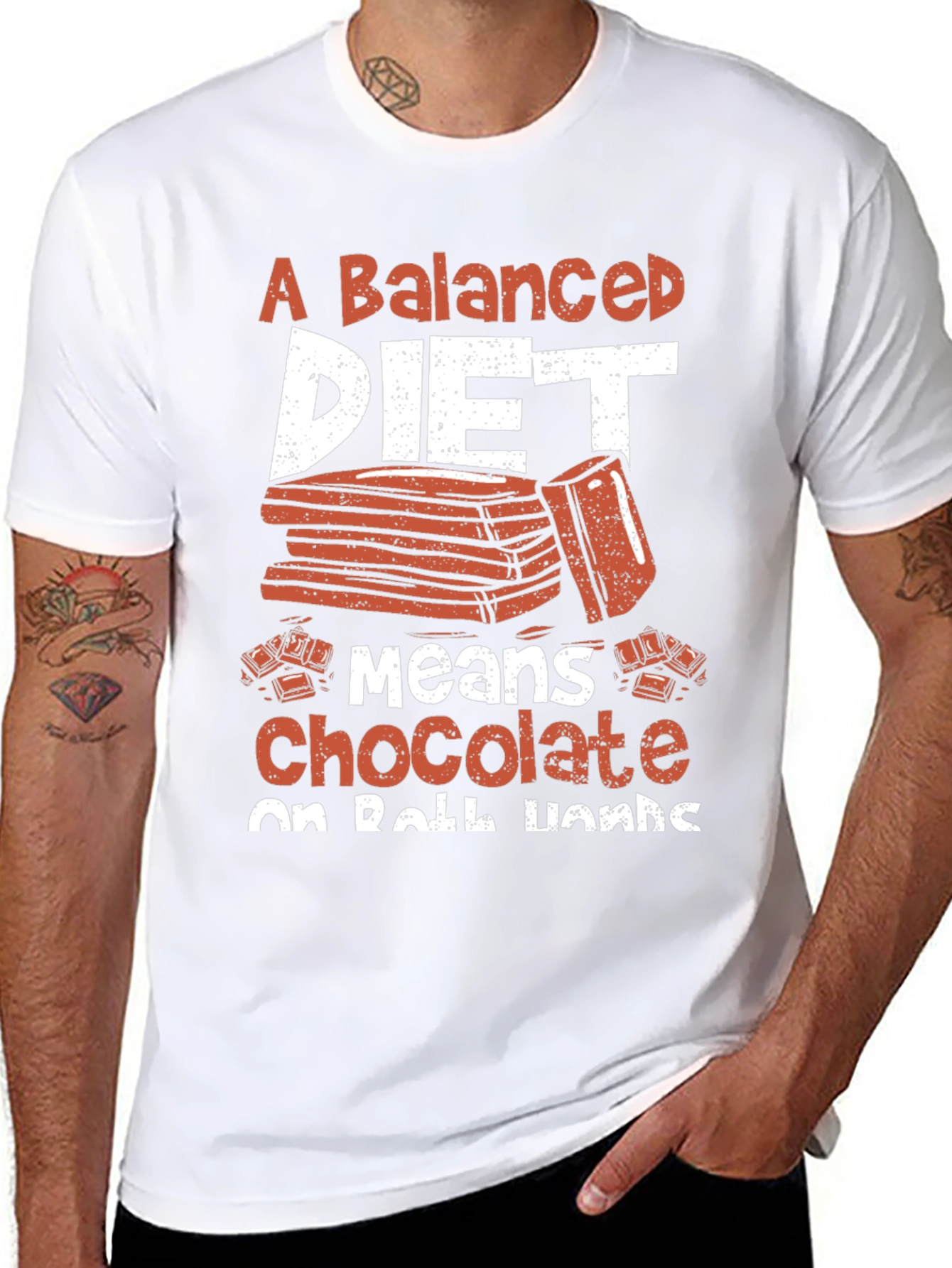 Chocolate Diet Graphic T-Shirt