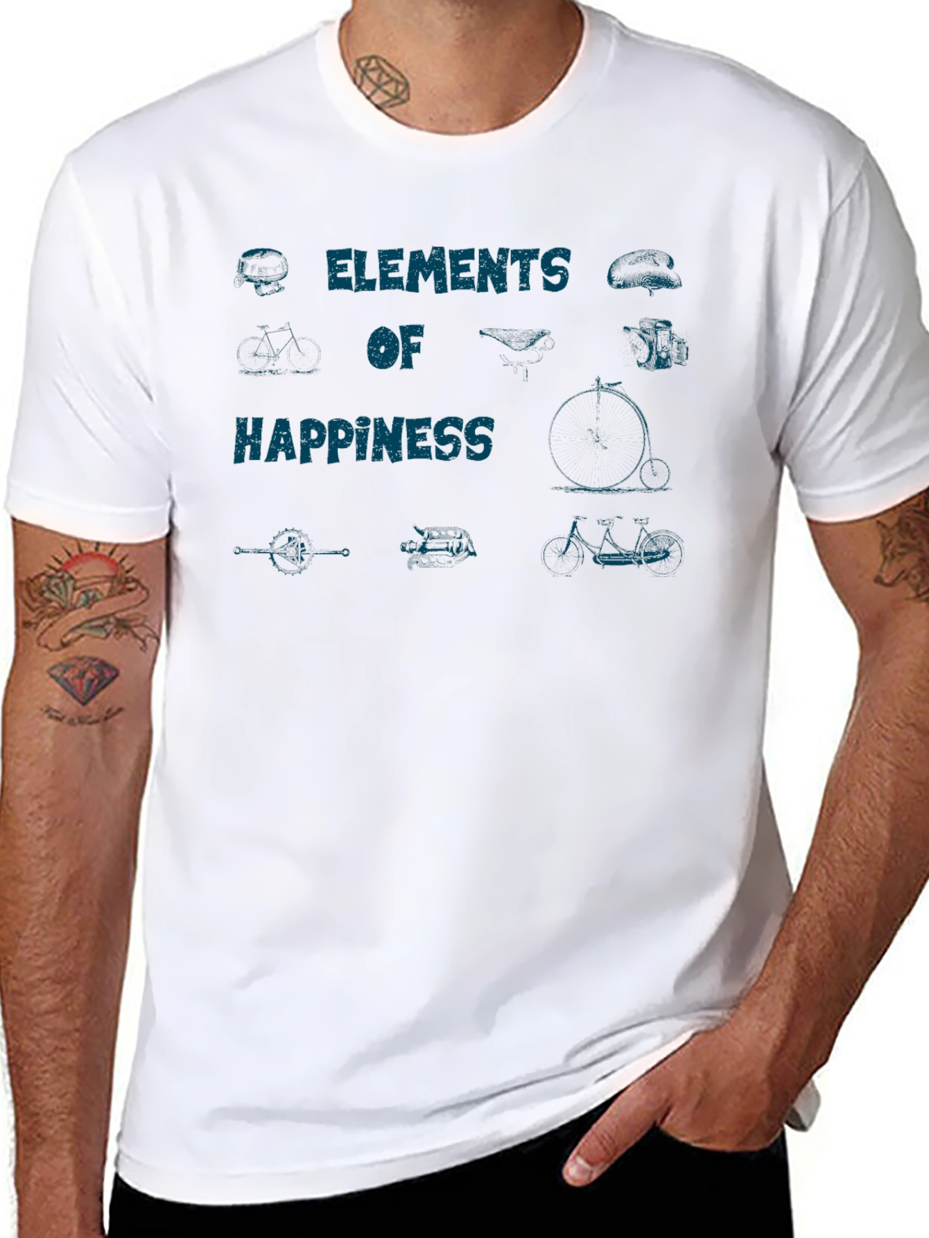 Elements of Happiness Graphic Tee - Casual Comfort