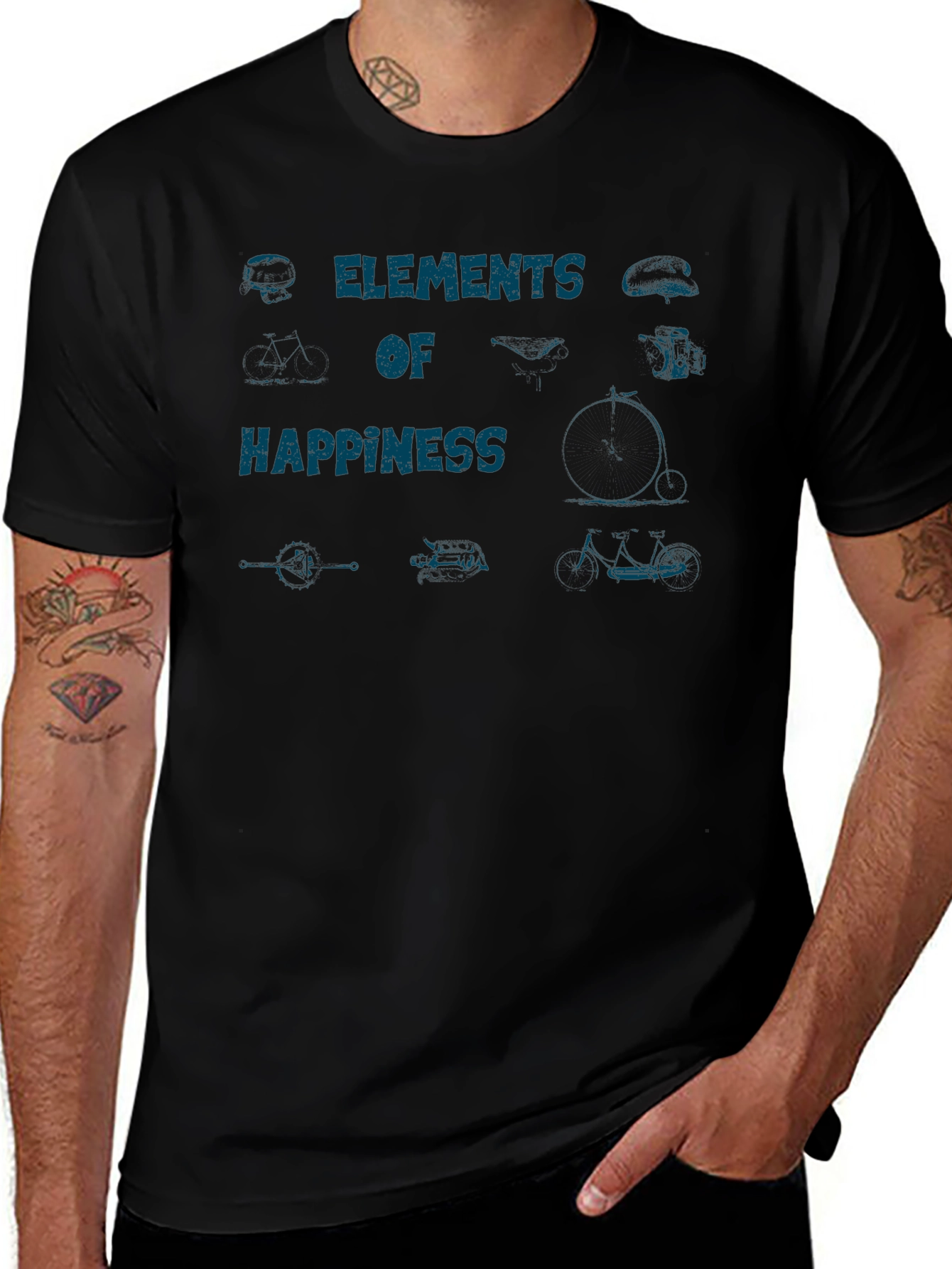 Elements of Happiness Graphic Tee - Casual Comfort