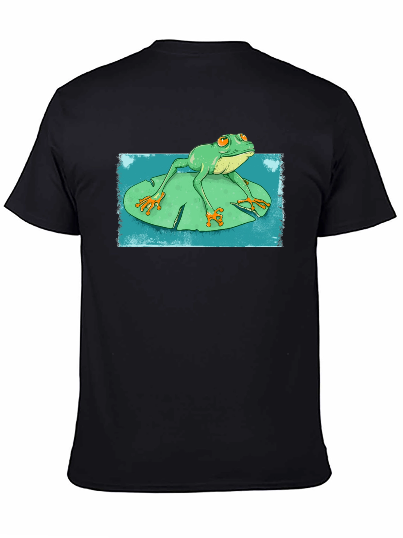 Frog On Lily Pad Graphic T-Shirt