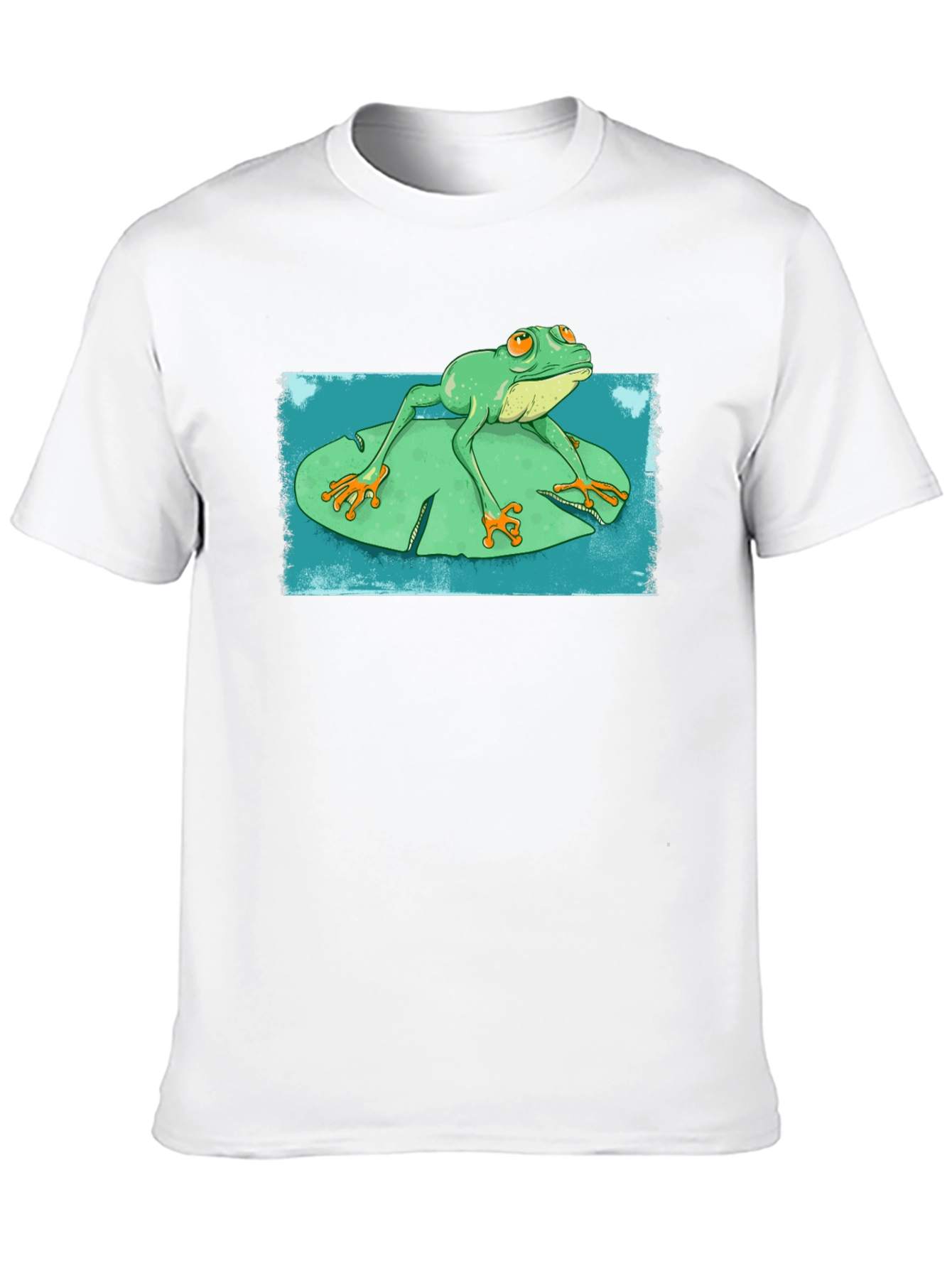 Frog On Lily Pad Graphic T-Shirt