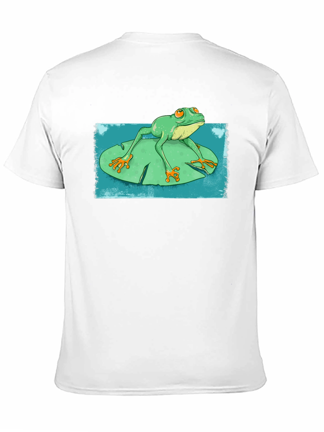 Frog On Lily Pad Graphic T-Shirt