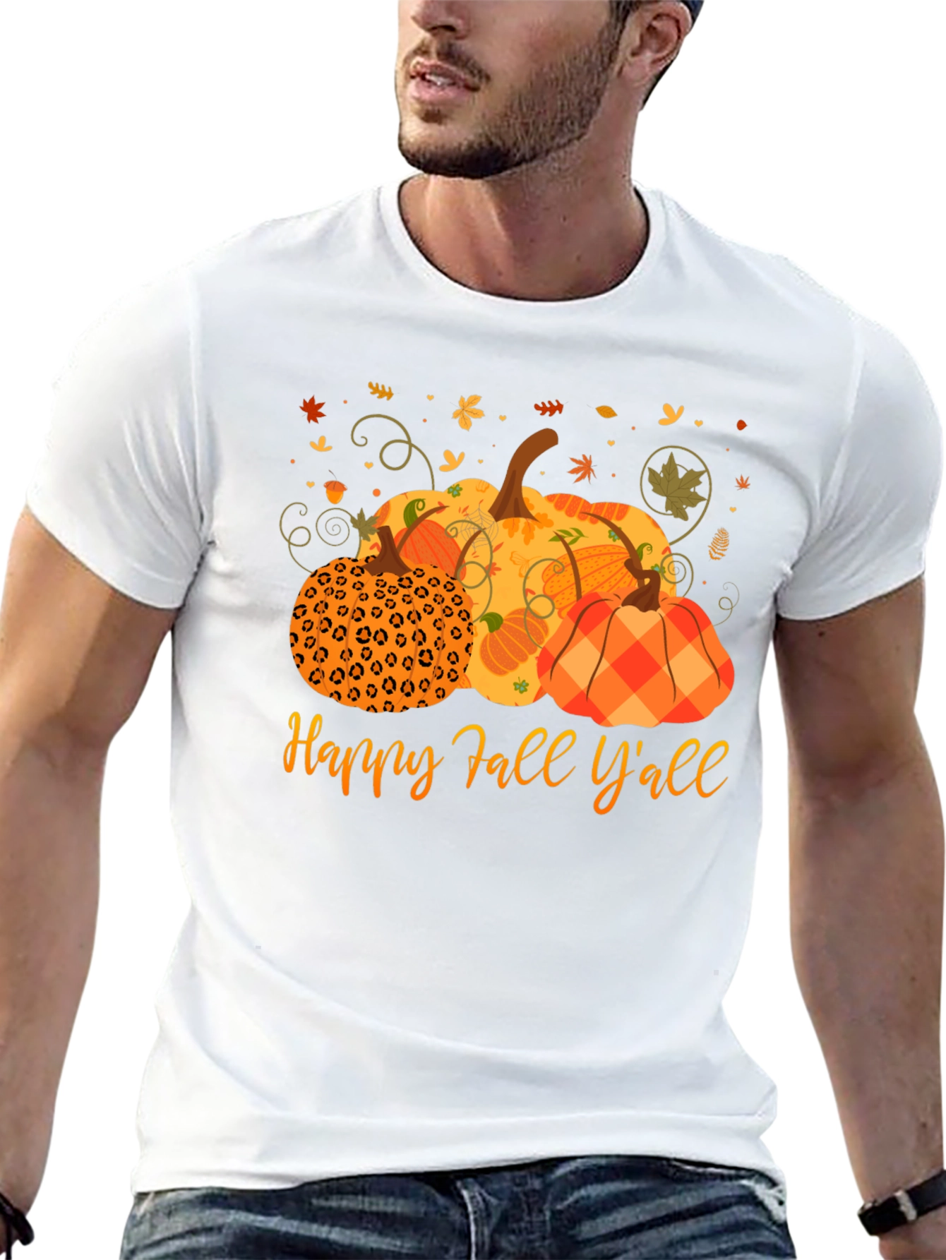Happy Fall Yall Pumpkin T-Shirt