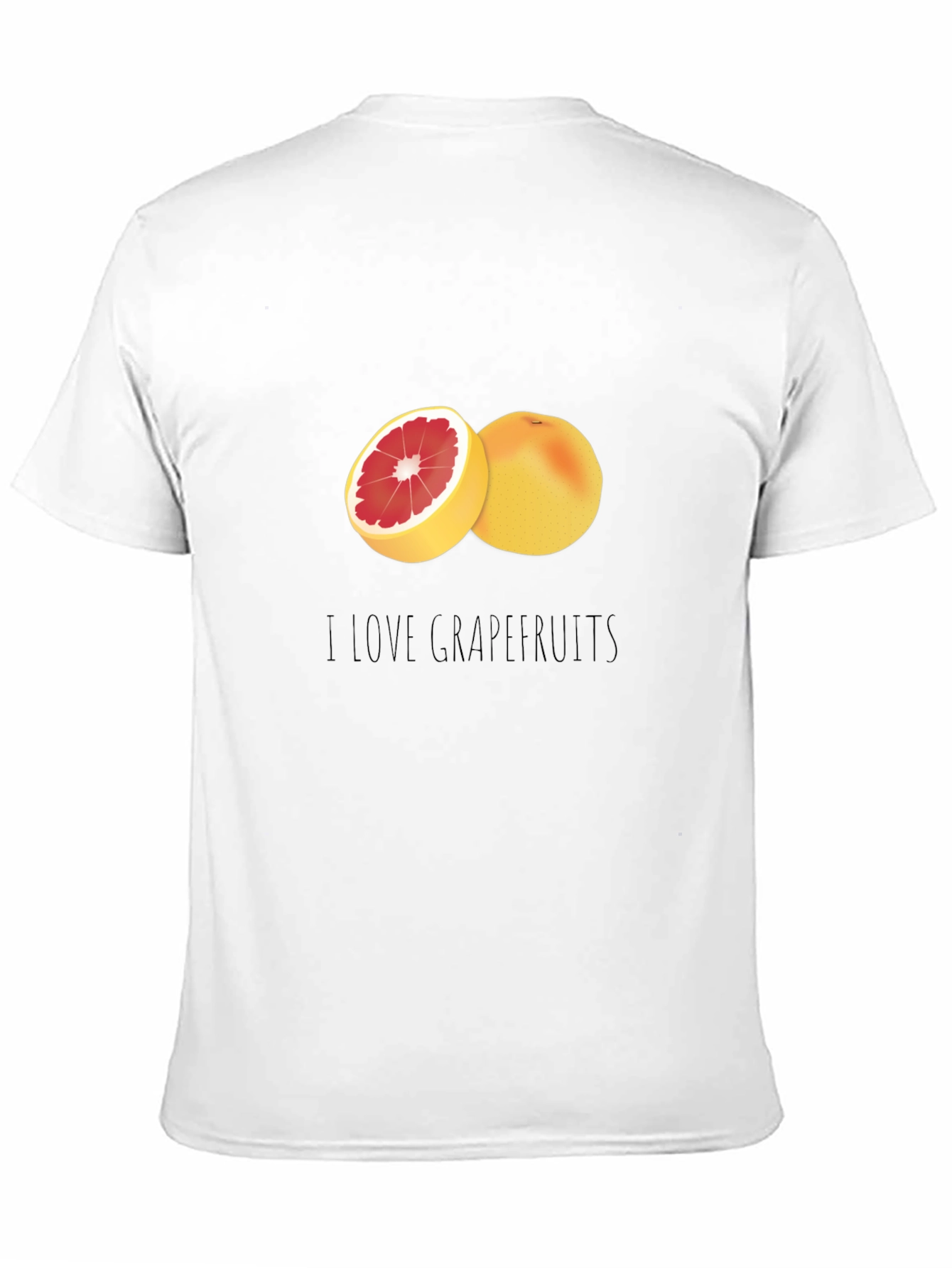I Love Grapefruits Black T-Shirt