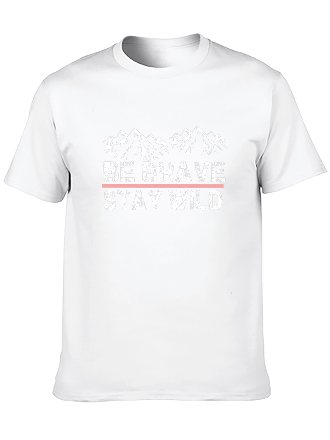 Be Brave Stay Wild Black Graphic T-Shirt