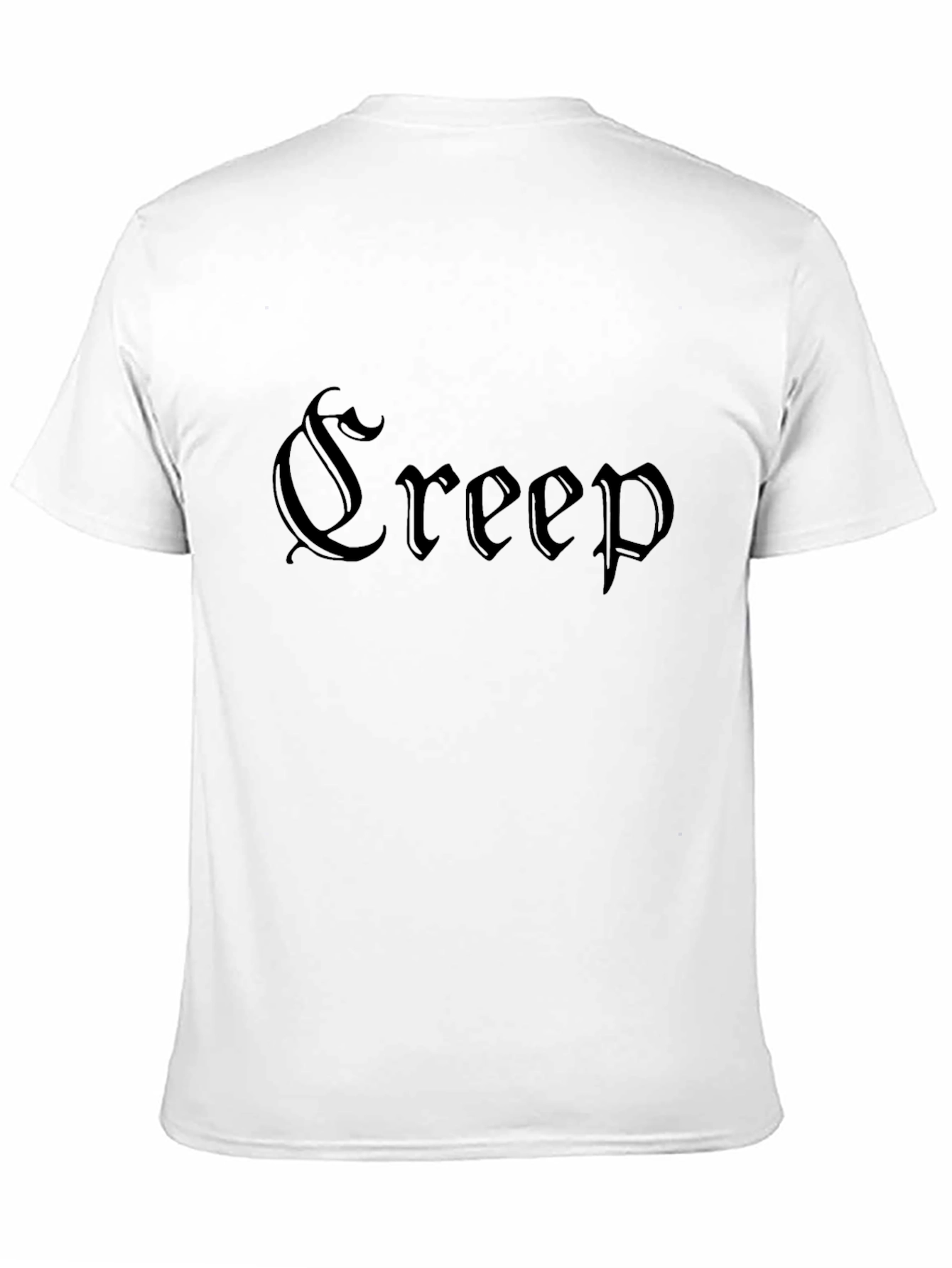 Creep Graphic Print T-Shirt - Black Gothic Style Tee