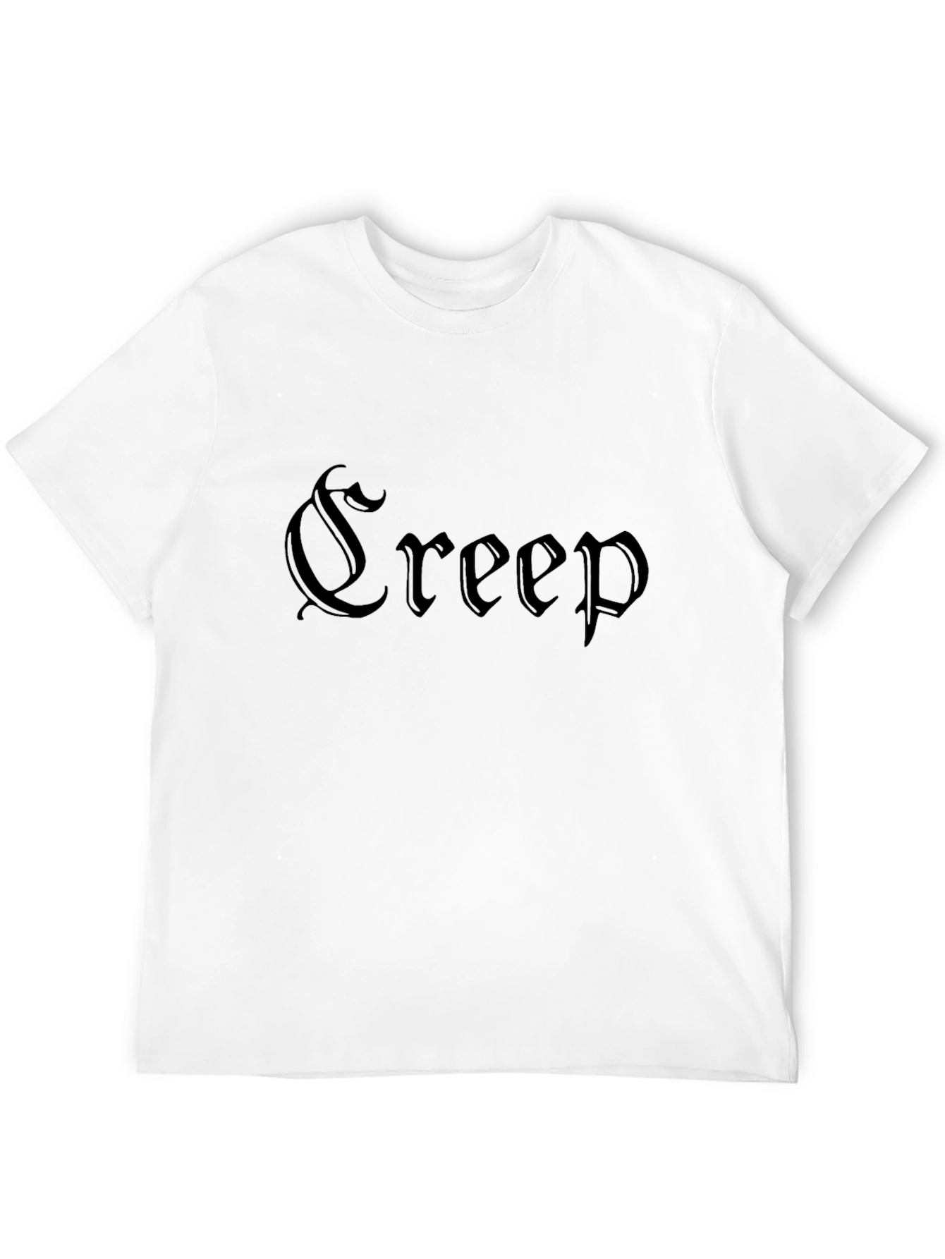 Creep Graphic Print T-Shirt - Black Gothic Style Tee
