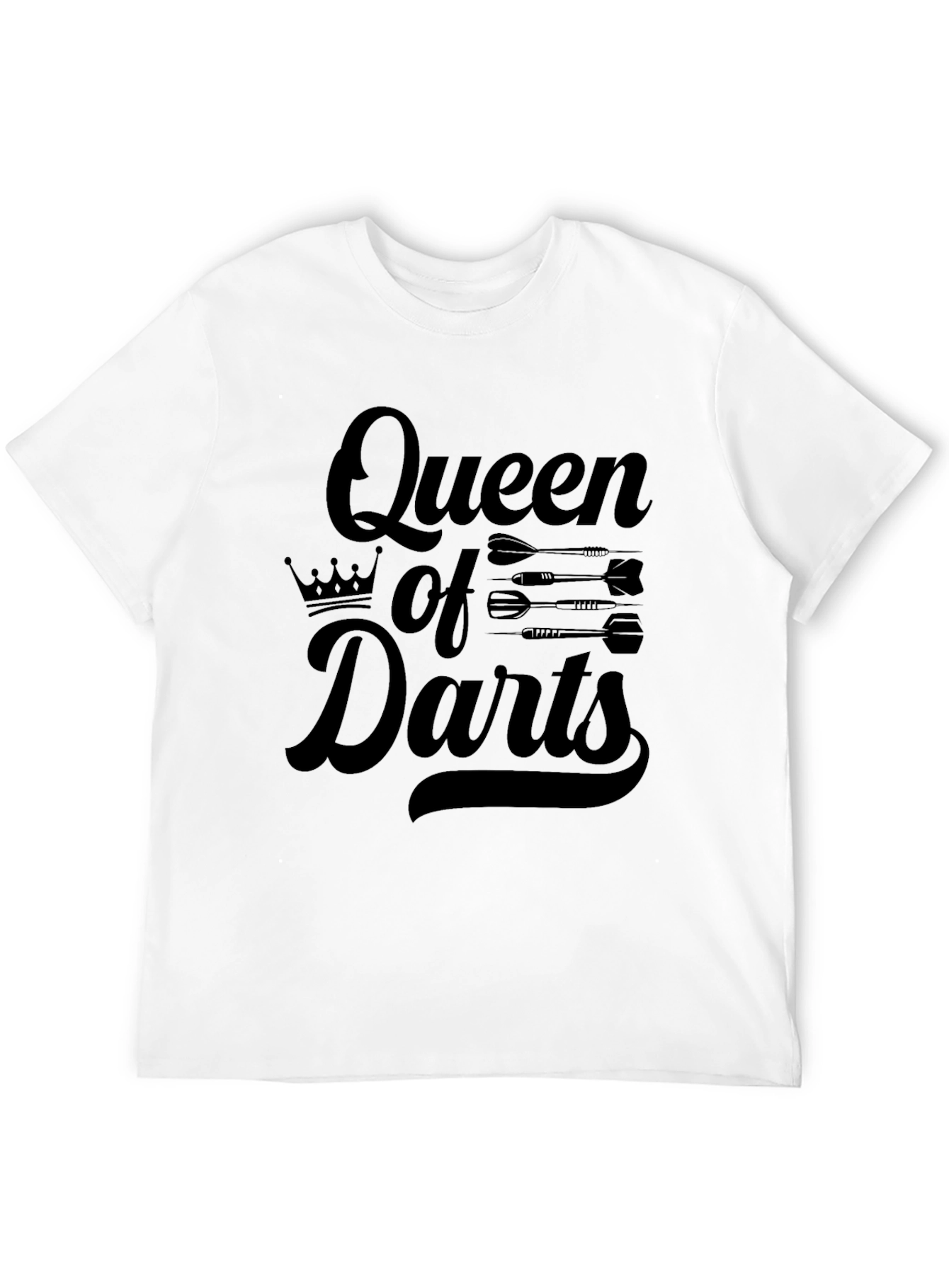 Queen of Darts Black T-Shirt
