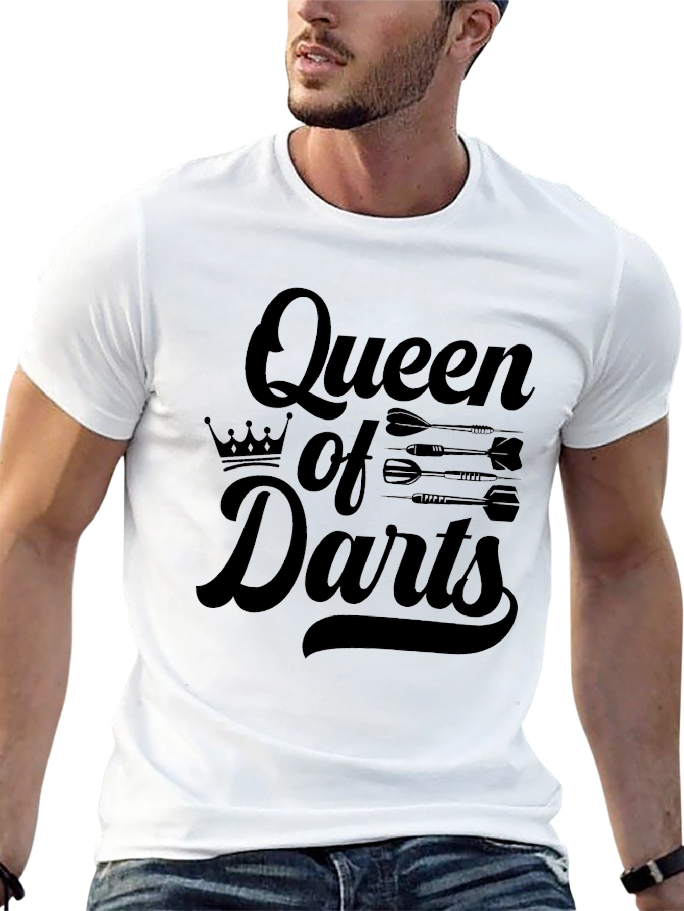 Queen of Darts Black T-Shirt