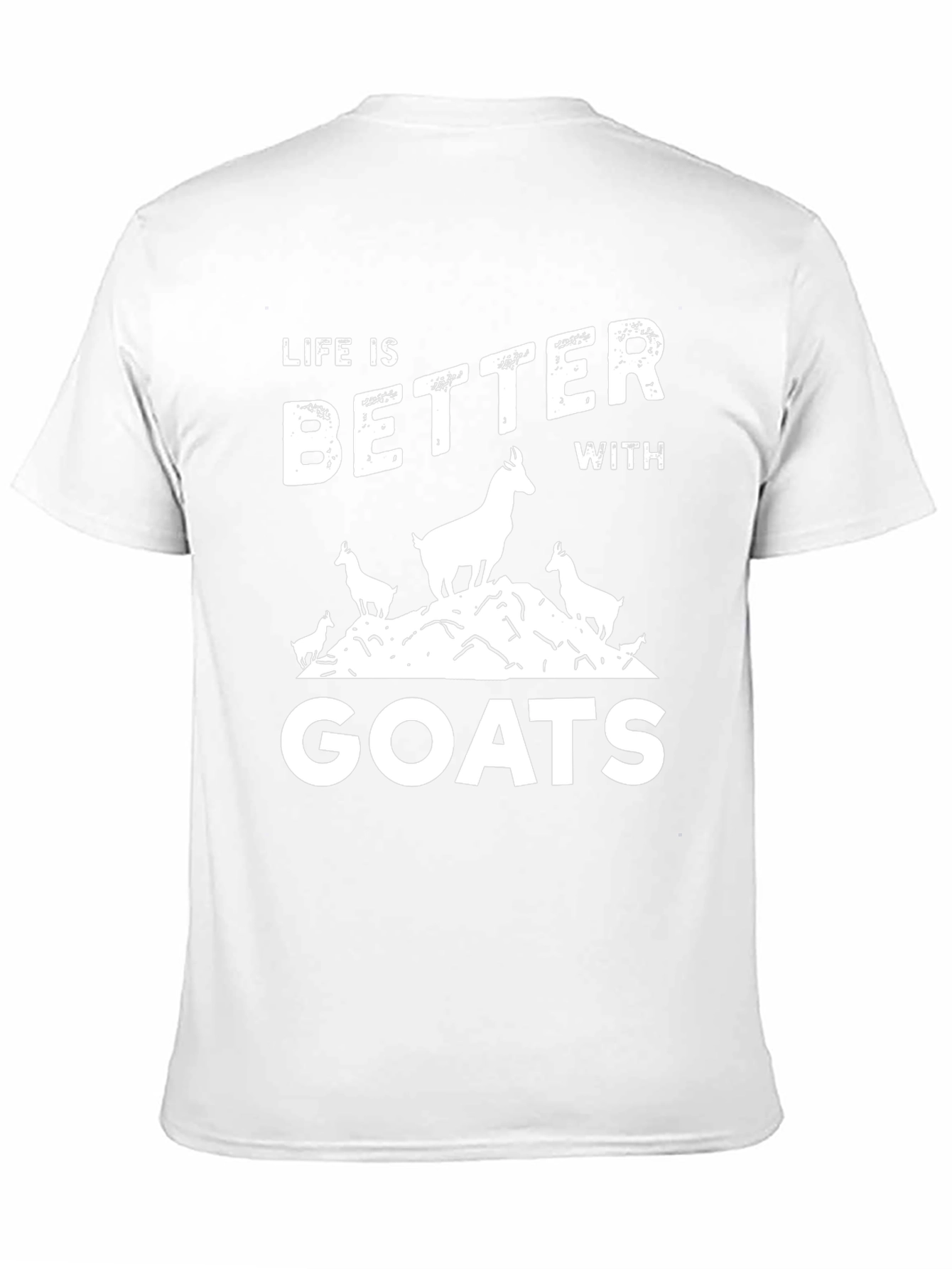 Life Is Better With Goats Black T-Shirt