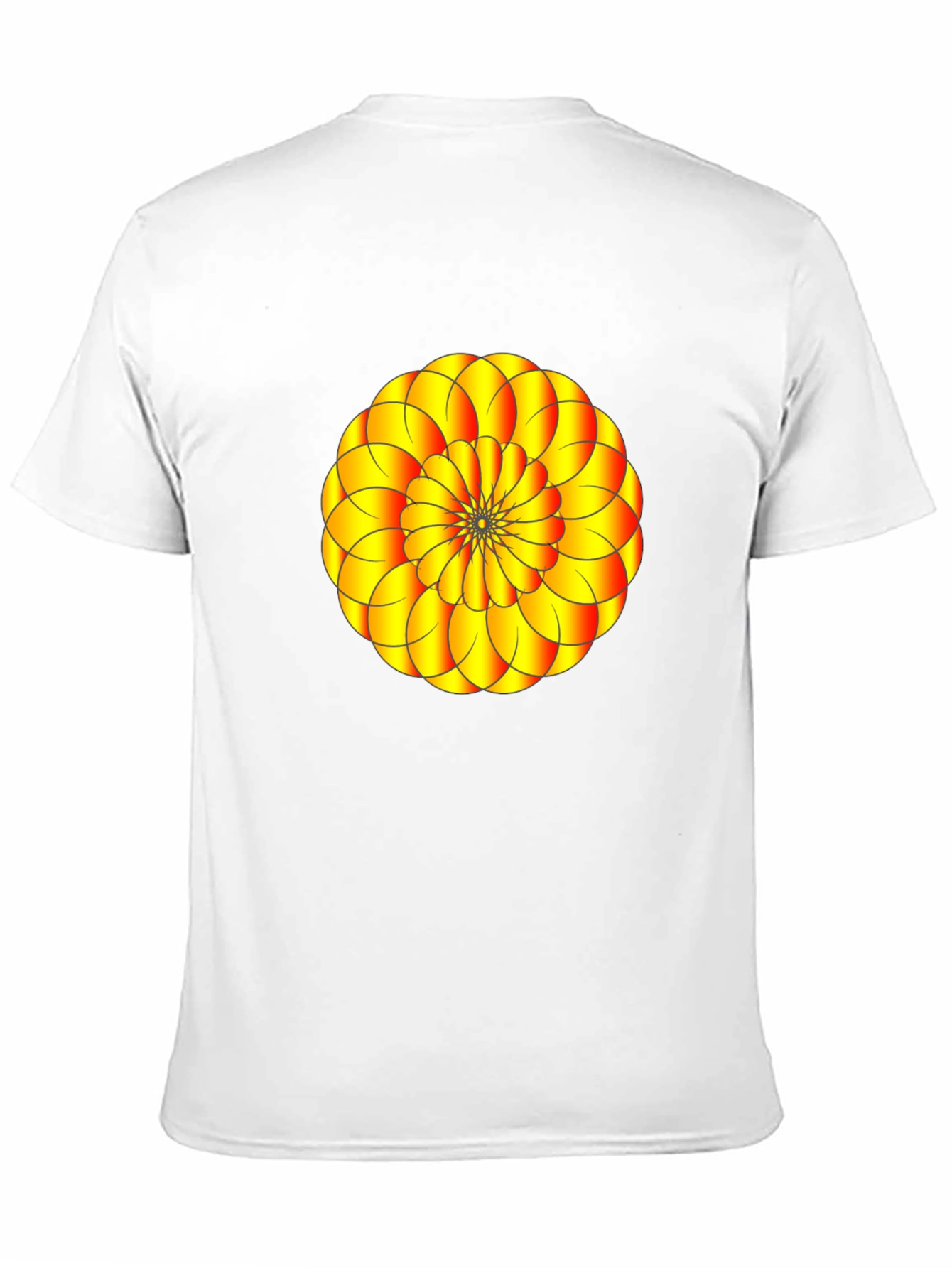 Abstract Floral Graphic Print Black T-Shirt