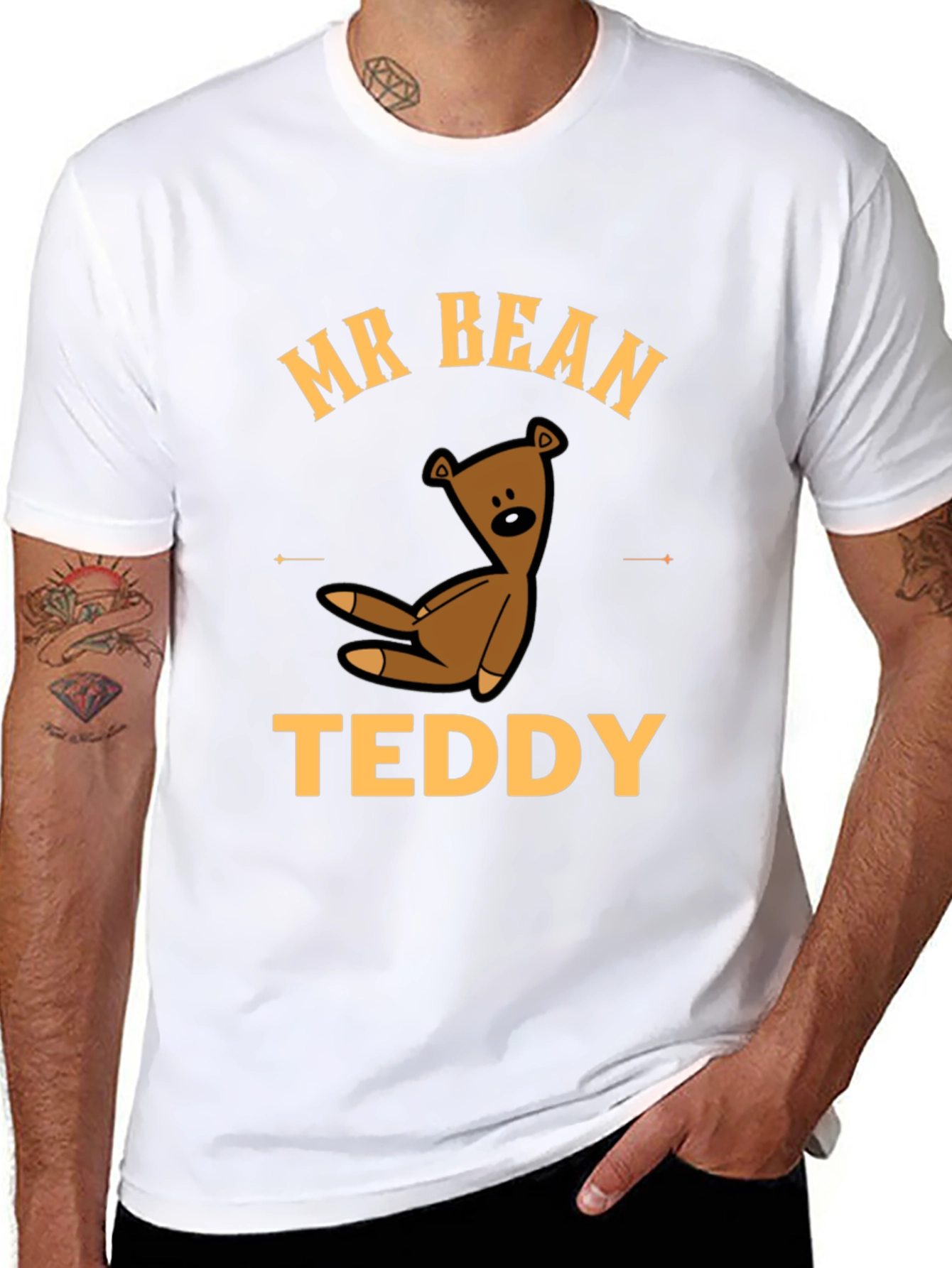 Mr. Bean Teddy Bear Graphic T-Shirt