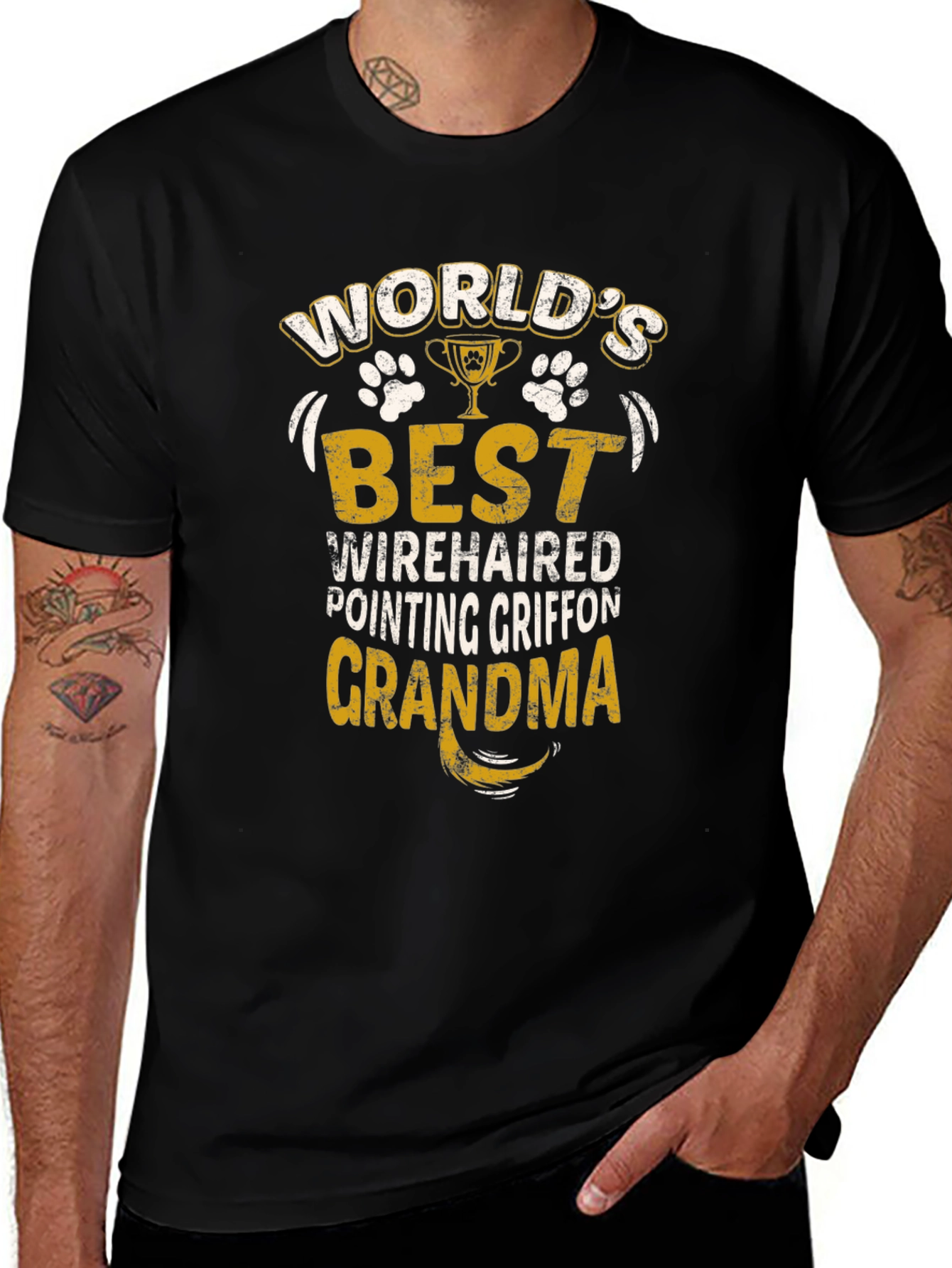 Worlds Best Wirehaired Pointing Griffon Grandma T-Shirt