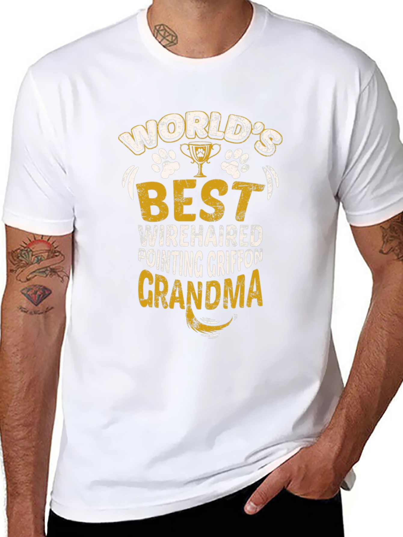 Worlds Best Wirehaired Pointing Griffon Grandma T-Shirt