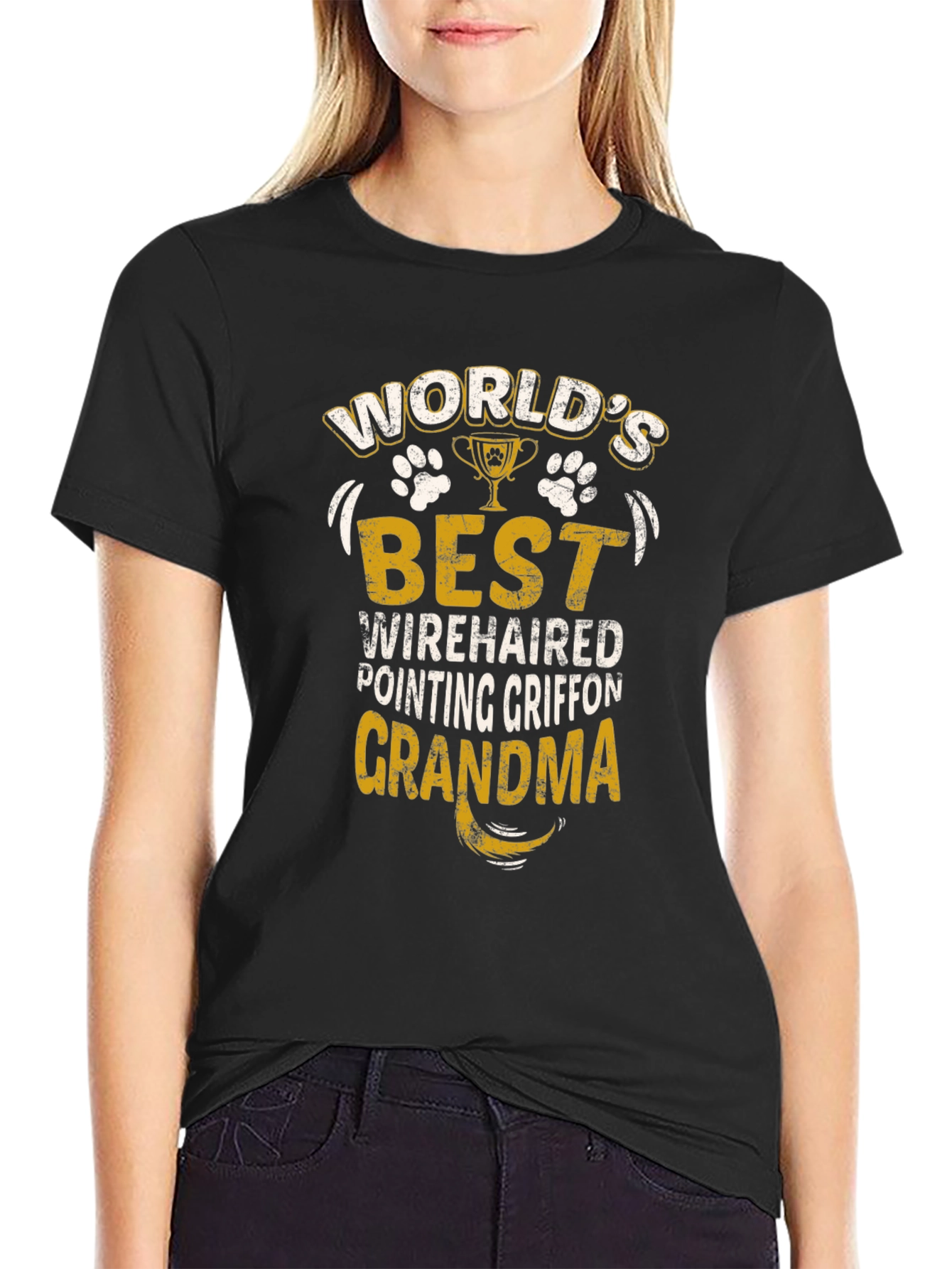 Worlds Best Wirehaired Pointing Griffon Grandma T-Shirt