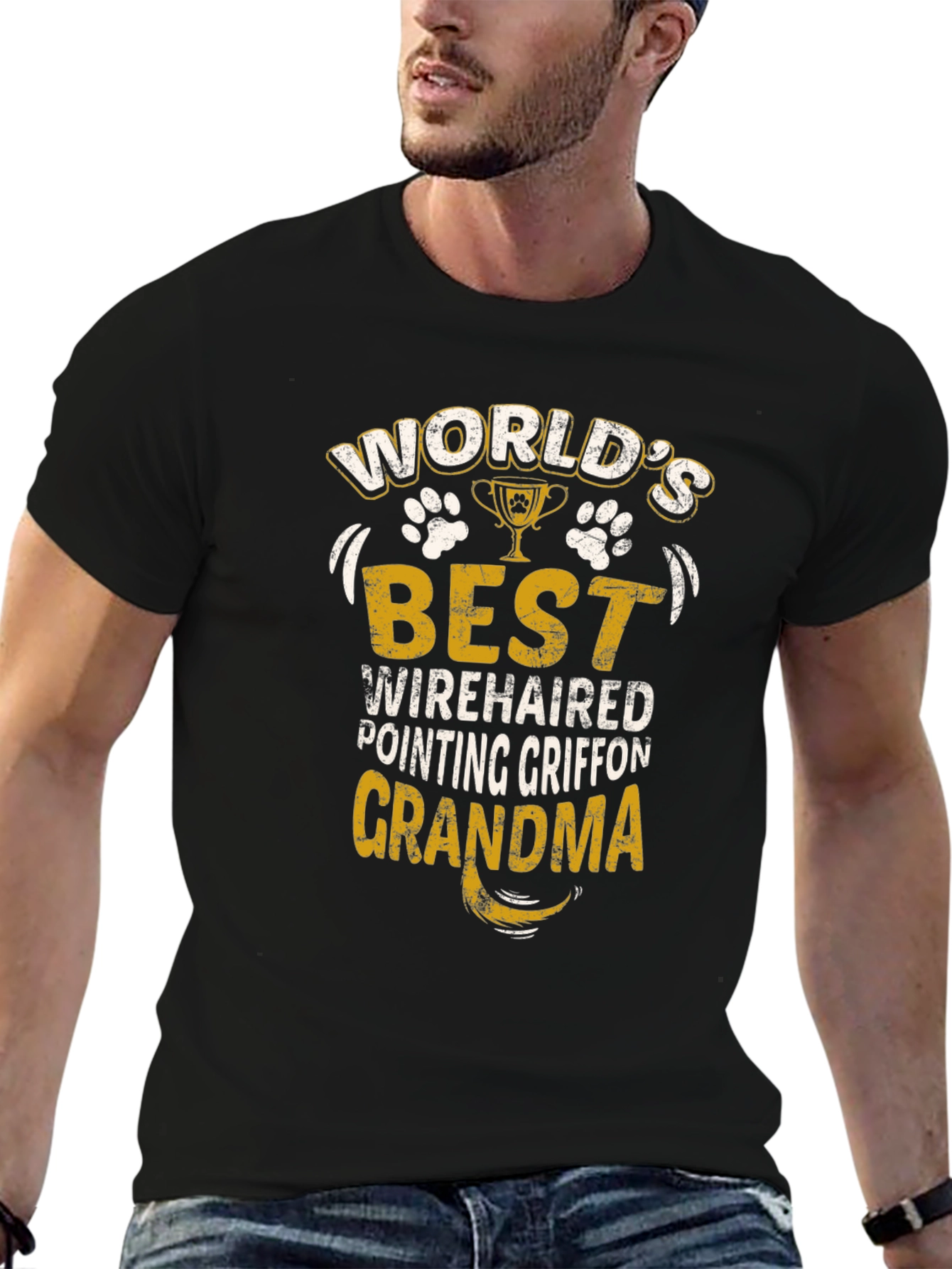 Worlds Best Wirehaired Pointing Griffon Grandma T-Shirt