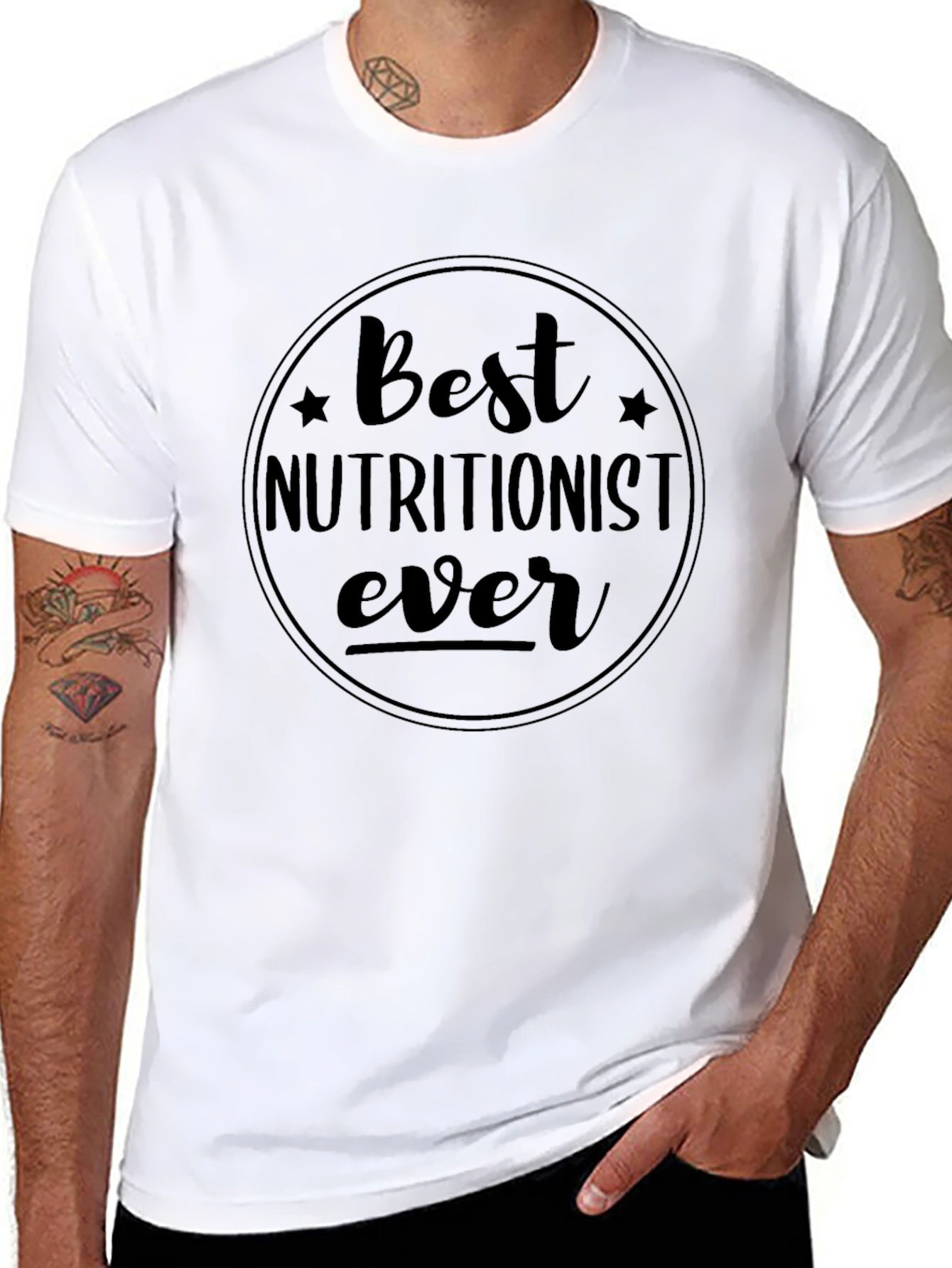 Best Nutritionist Ever Black Graphic Tee