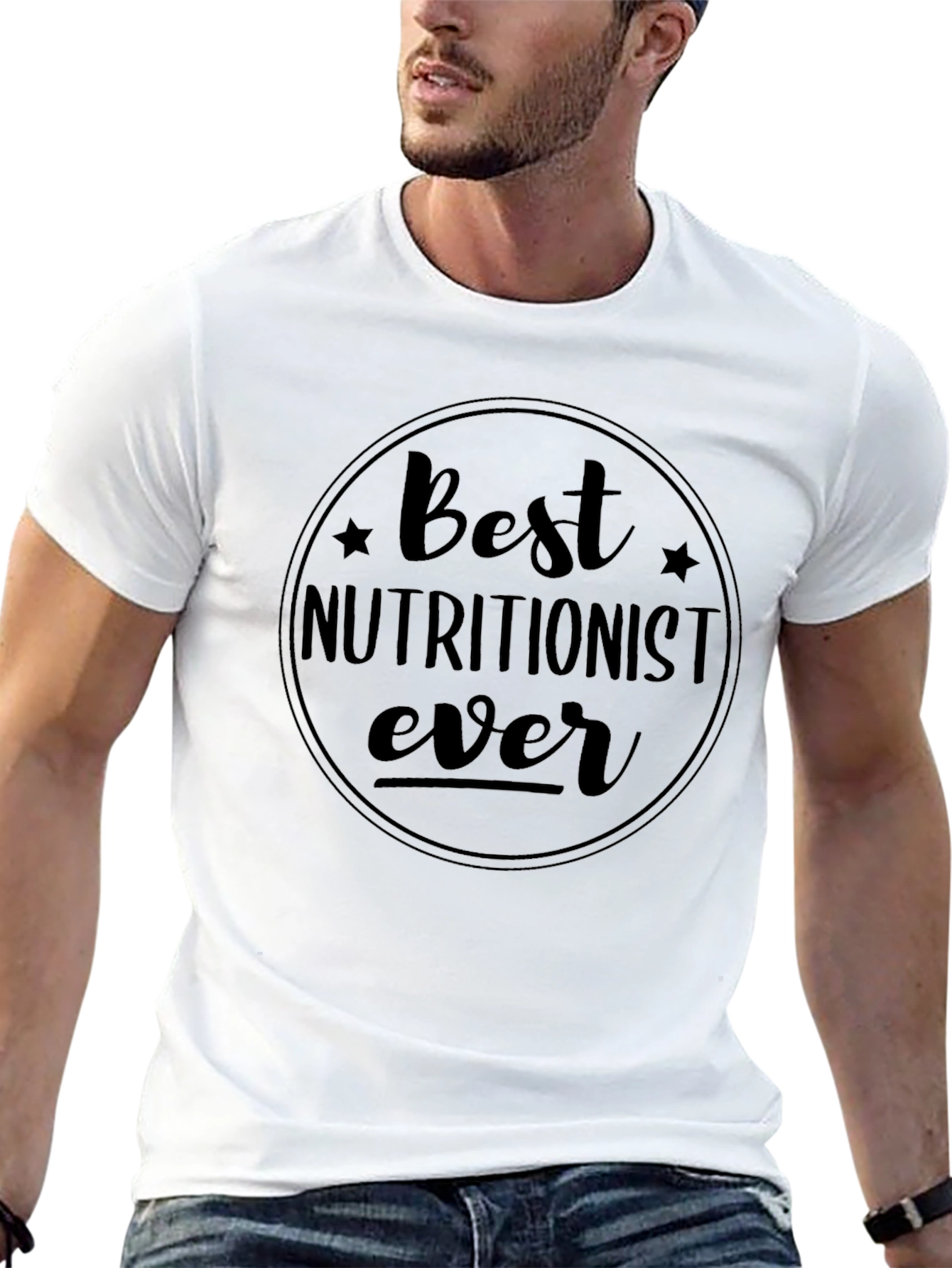 Best Nutritionist Ever Black Graphic Tee