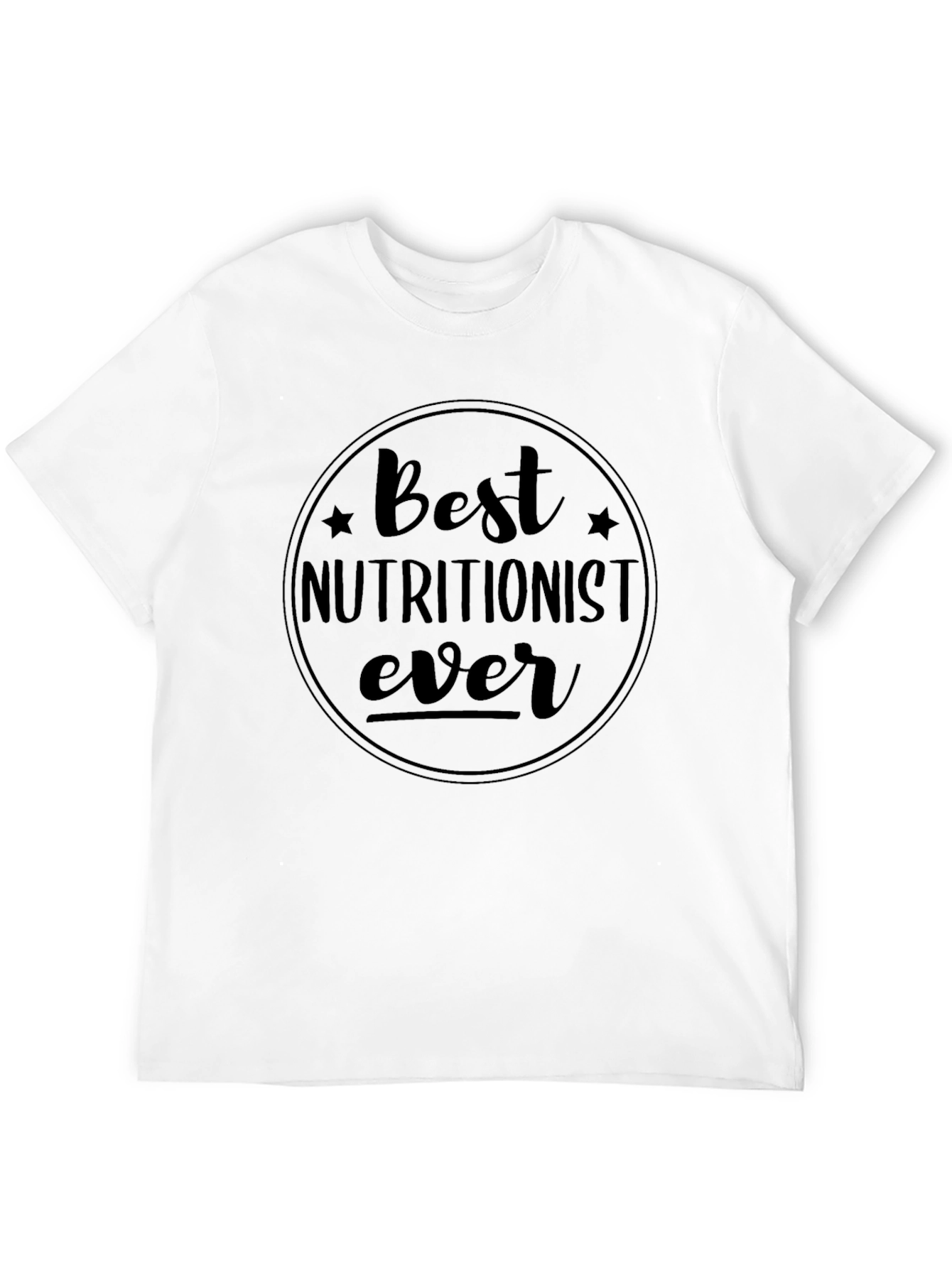 Best Nutritionist Ever Black Graphic Tee