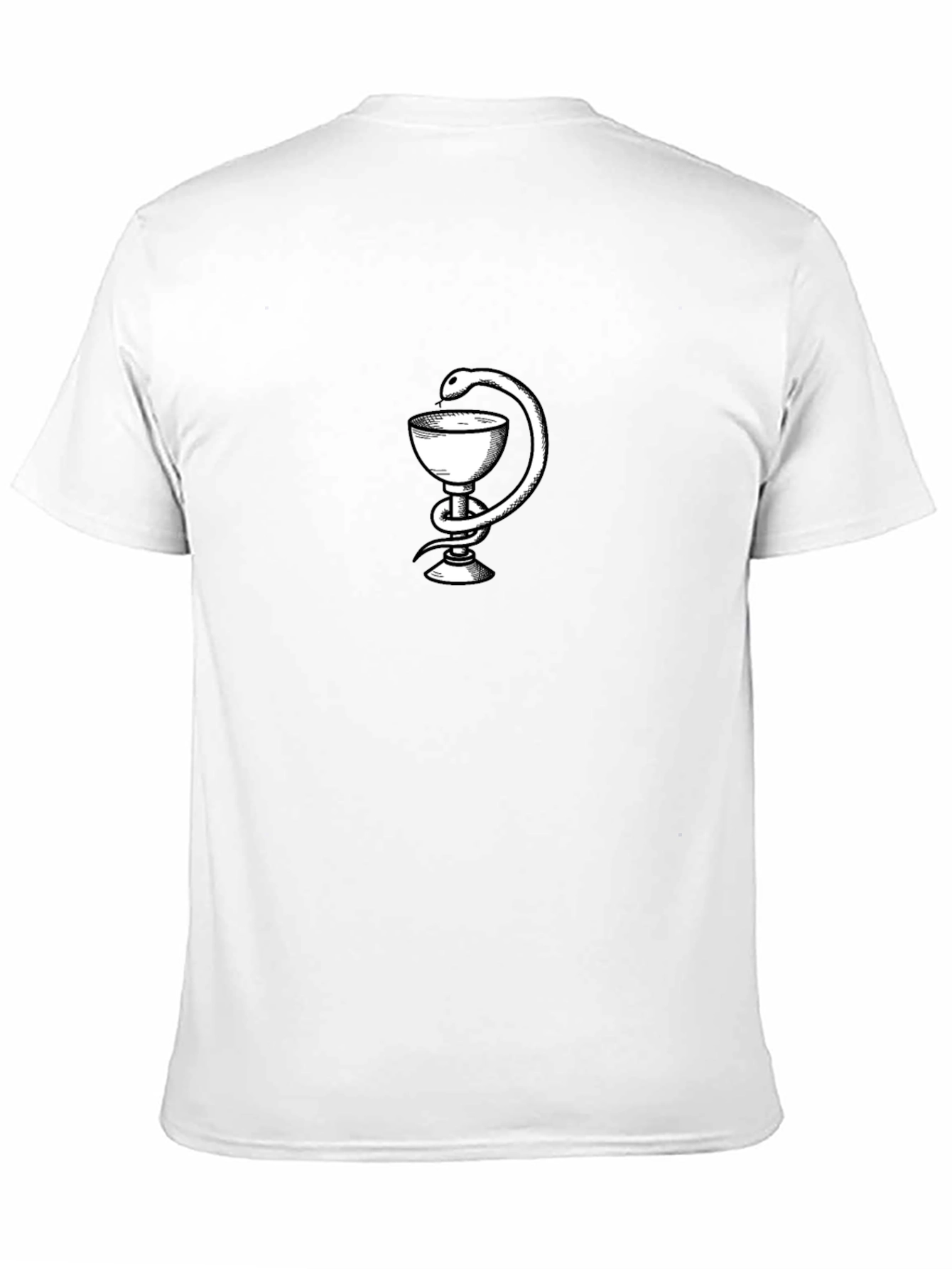 Snake & Goblet Graphic Tee - Black Cotton