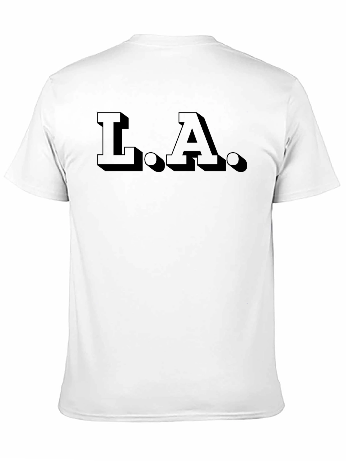 Mens Black L.A. Graphic Tee - Casual Style