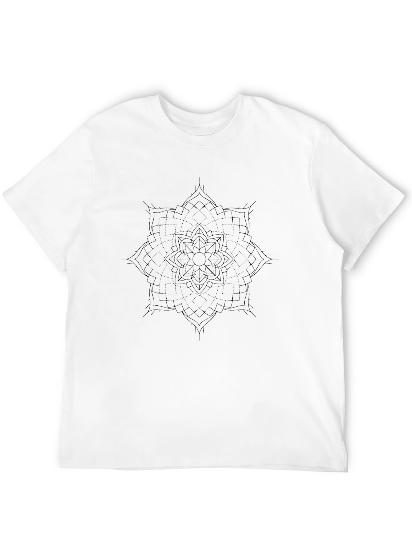 Black Mandala Graphic Tee - Modern Stylish Comfort