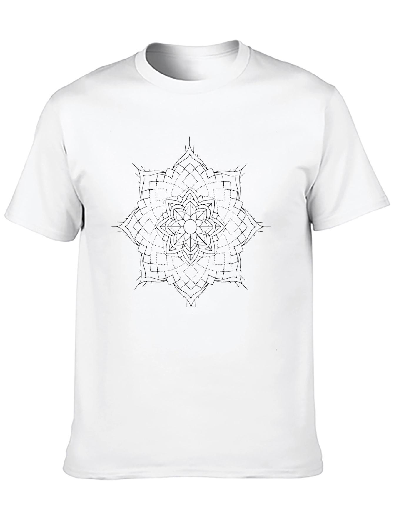 Black Mandala Graphic Tee - Modern Stylish Comfort