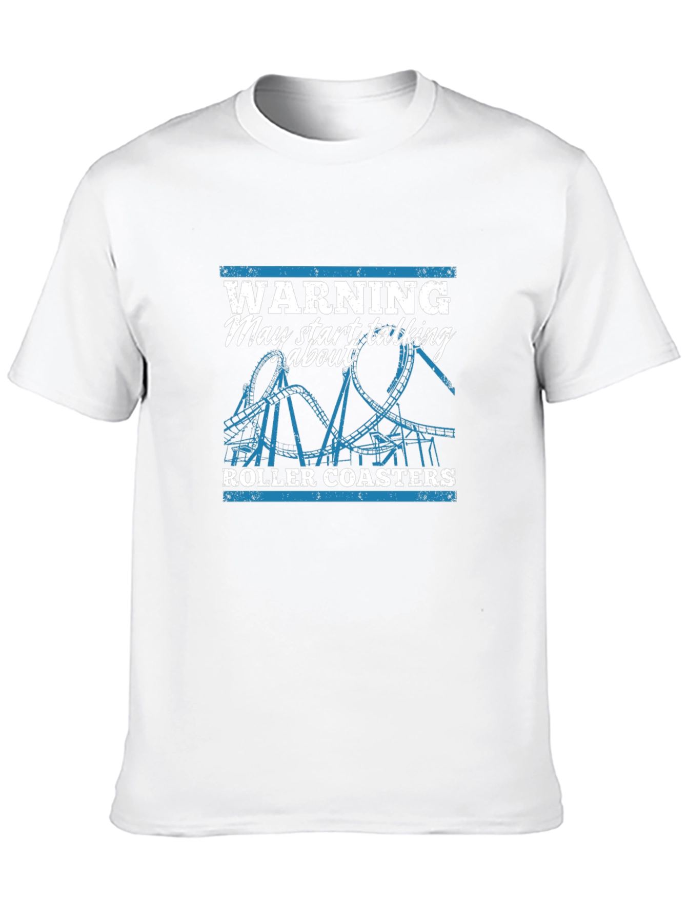 Warning Roller Coaster T-Shirt - Ride Enthusiast