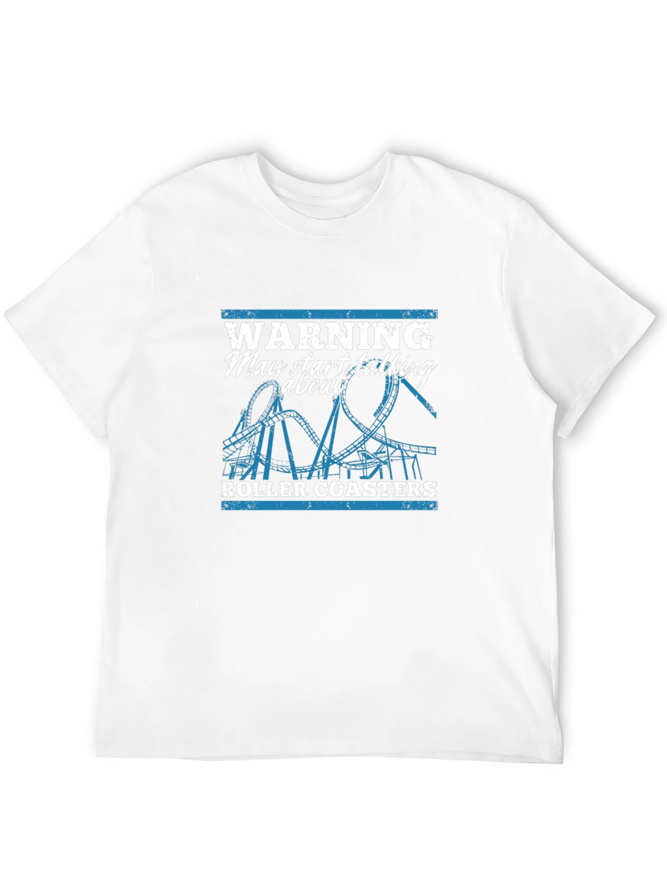 Warning Roller Coaster T-Shirt - Ride Enthusiast