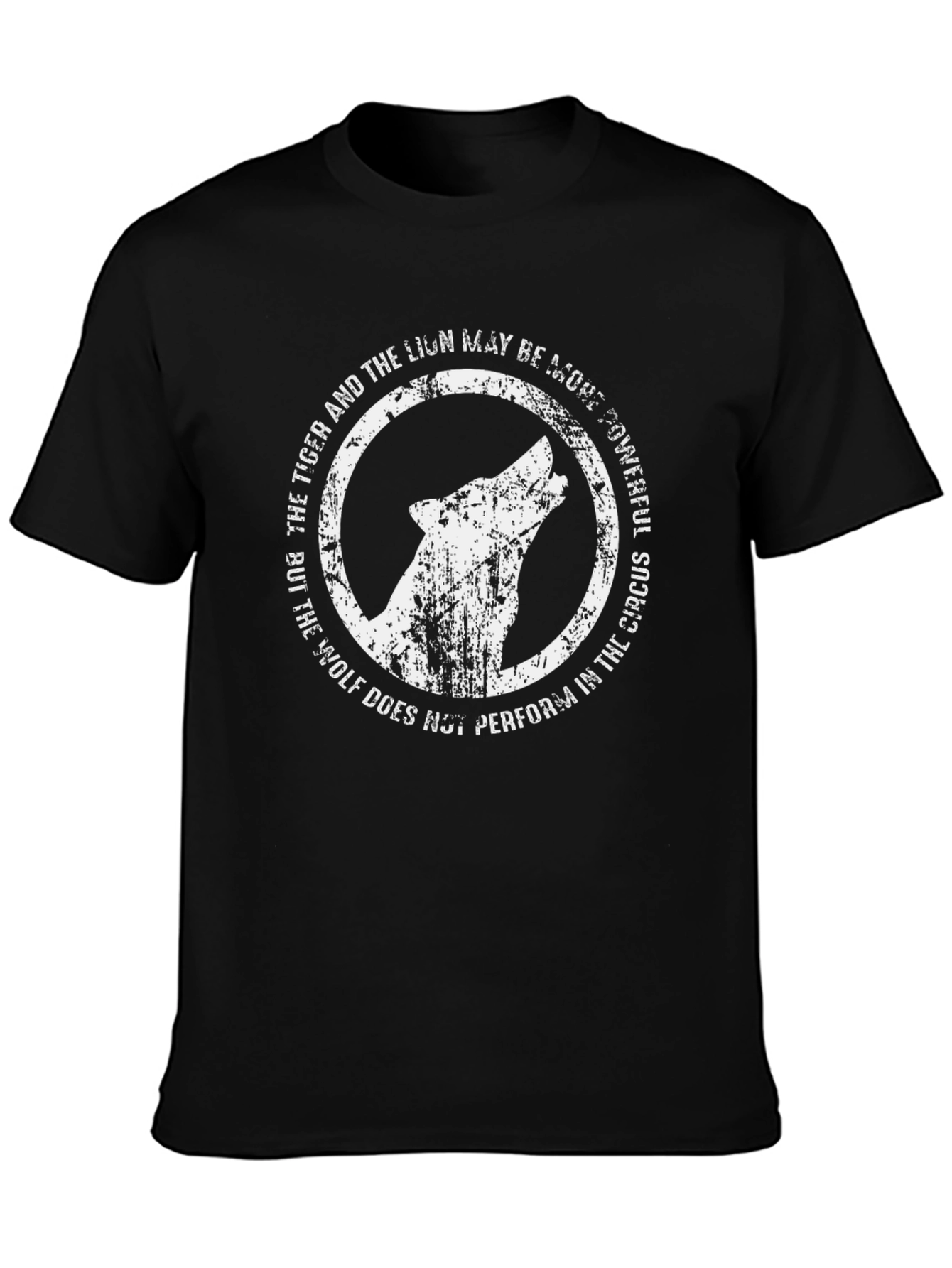 Wolf Howl Graphic Tee - Powerful Message T-Shirt