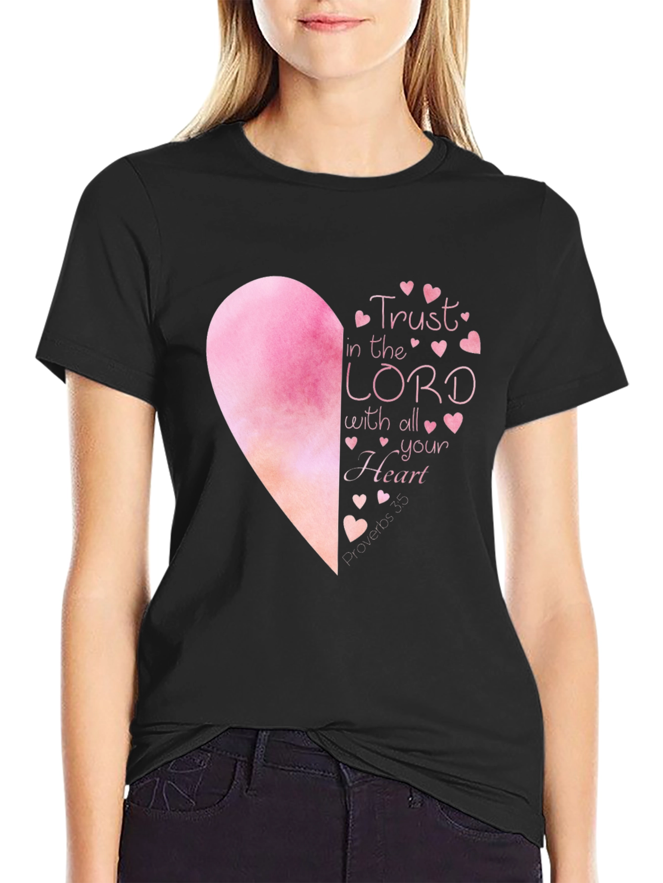 Trust in the Lord T-Shirt - Heart Graphic