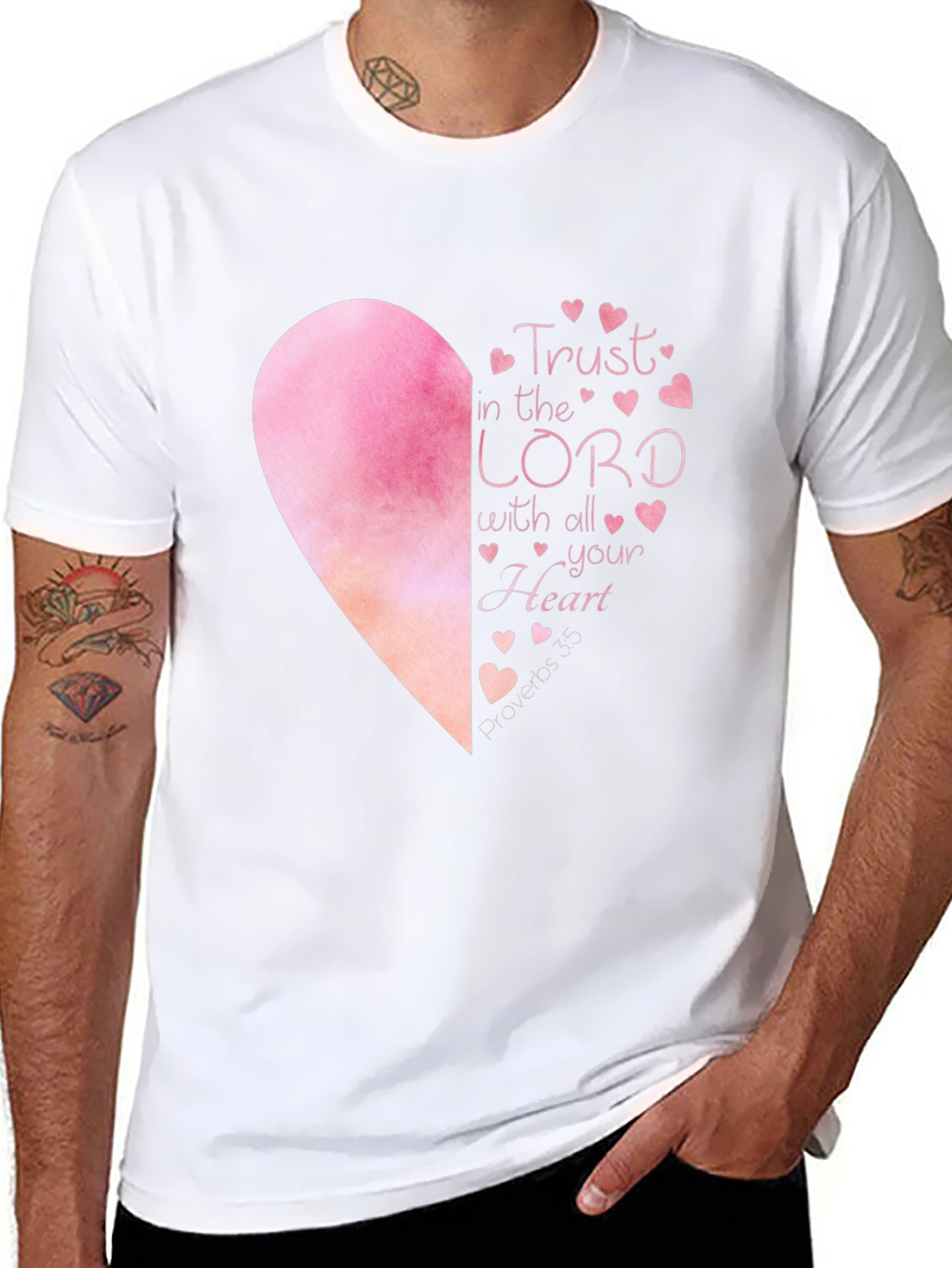 Trust in the Lord T-Shirt - Heart Graphic