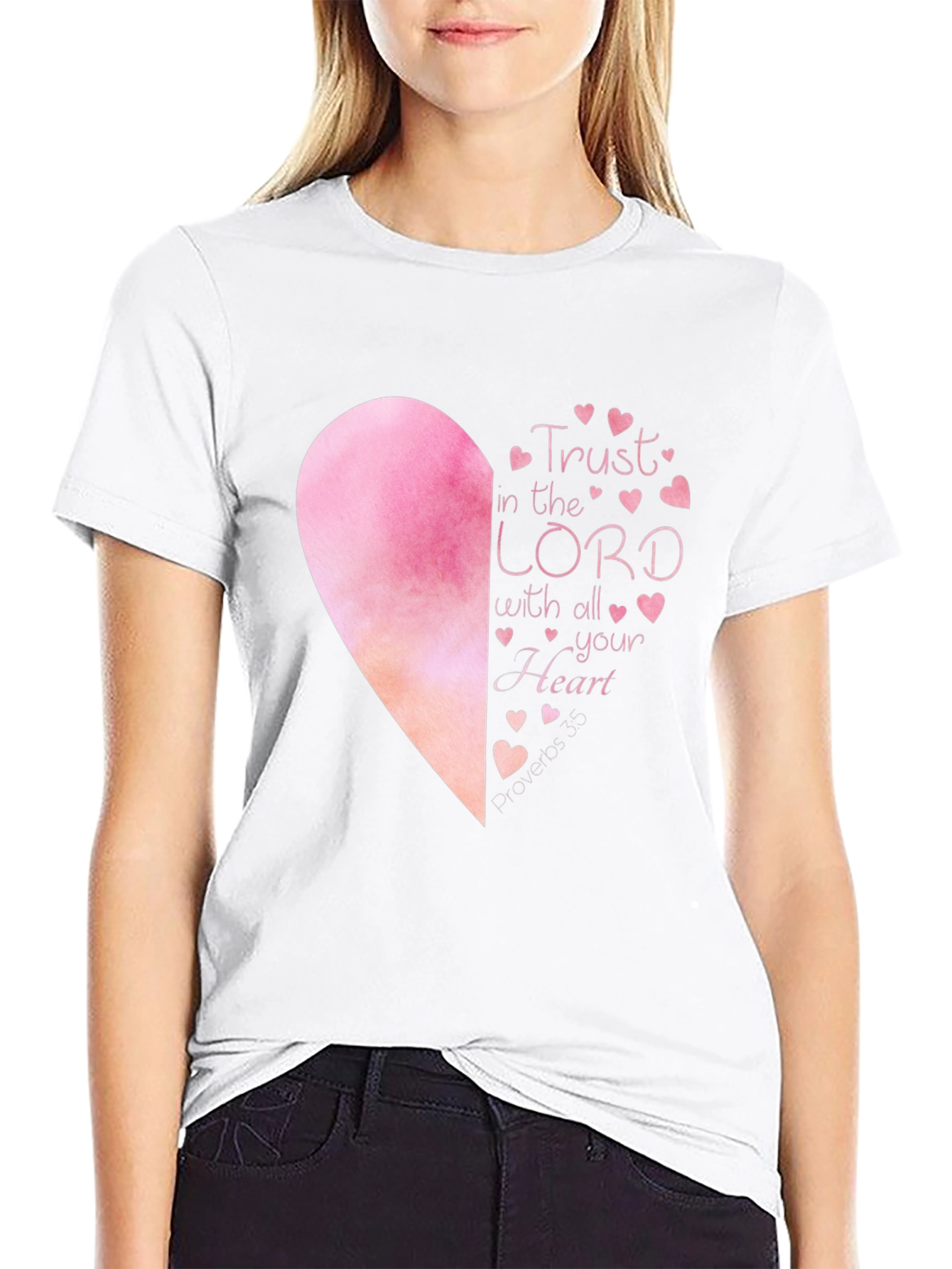 Trust in the Lord T-Shirt - Heart Graphic