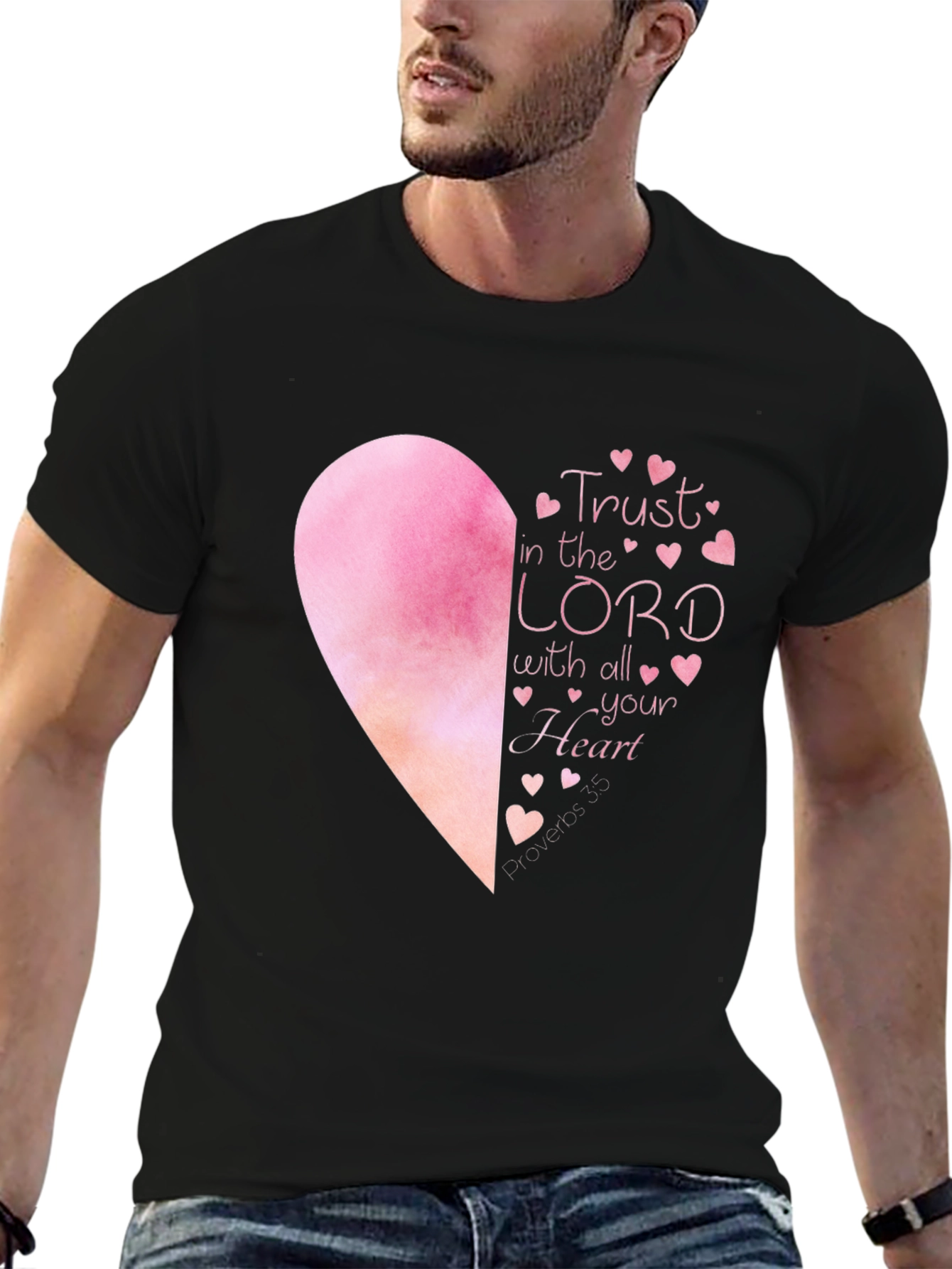 Trust in the Lord T-Shirt - Heart Graphic
