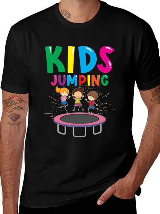 Kids Jumping T-Shirt - Fun Graphic Tee