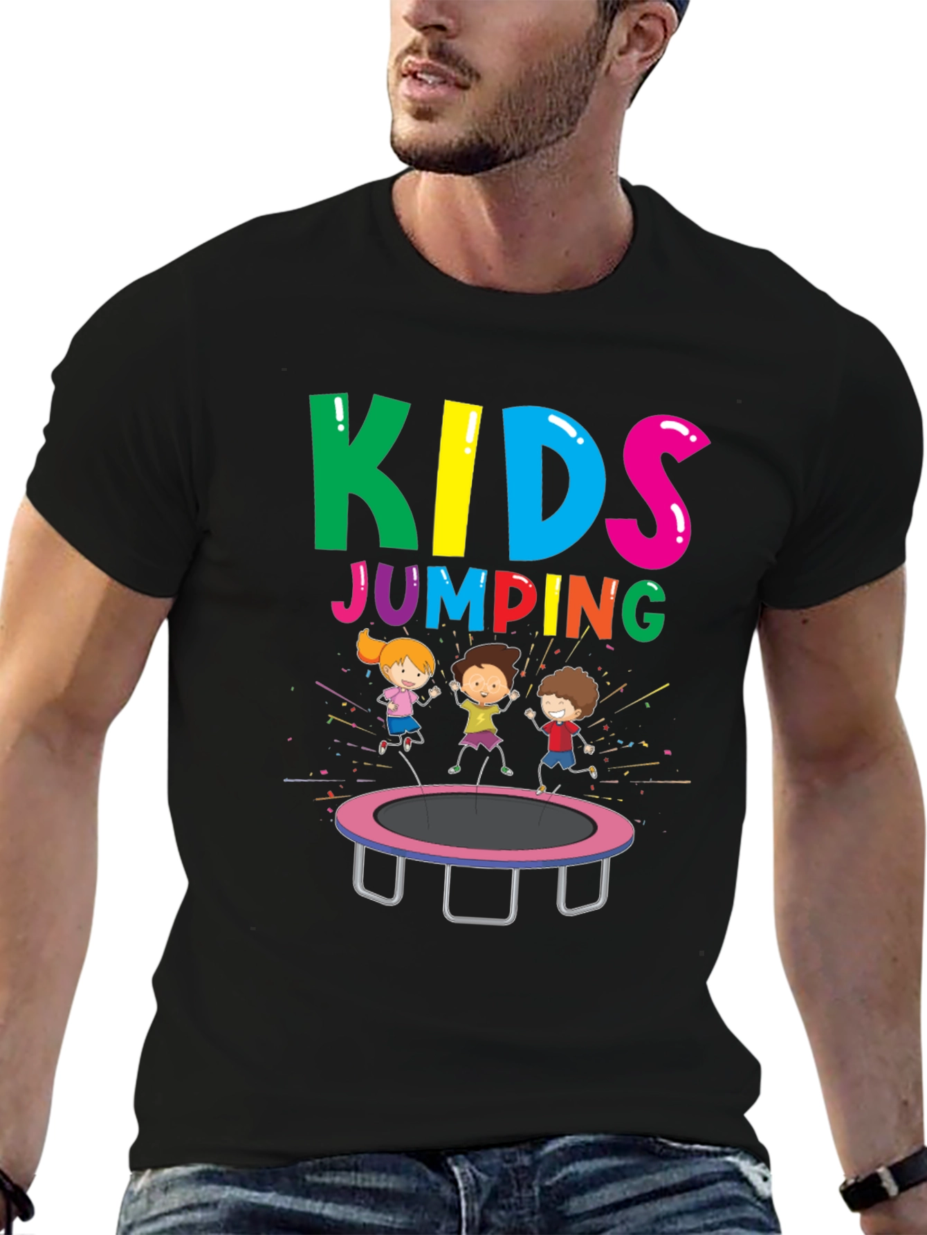 Kids Jumping T-Shirt - Fun Graphic Tee