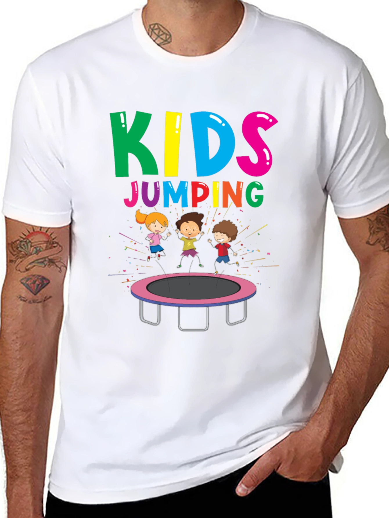 Kids Jumping T-Shirt - Fun Graphic Tee