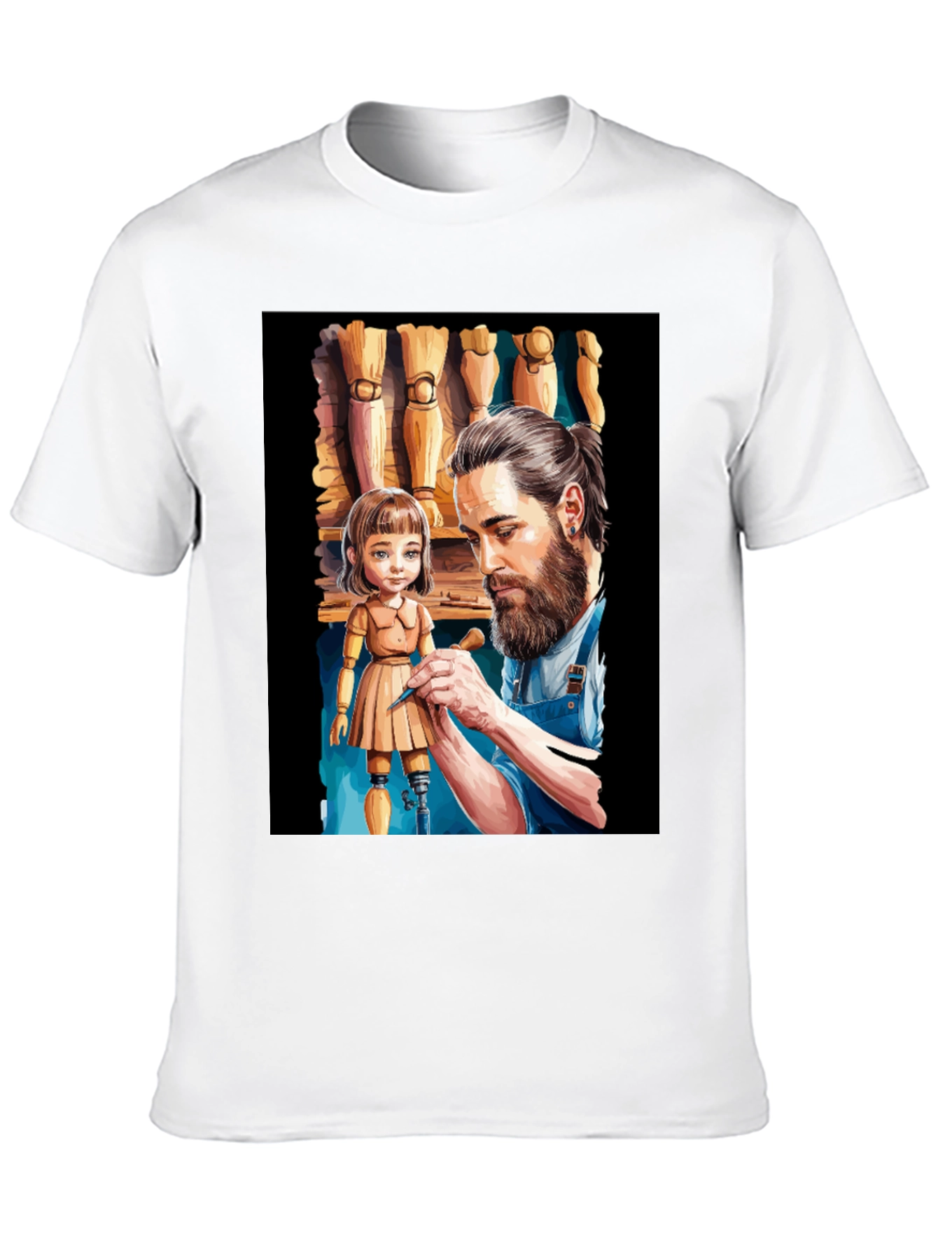 Artisan T-Shirt: Sculptor & Doll Design