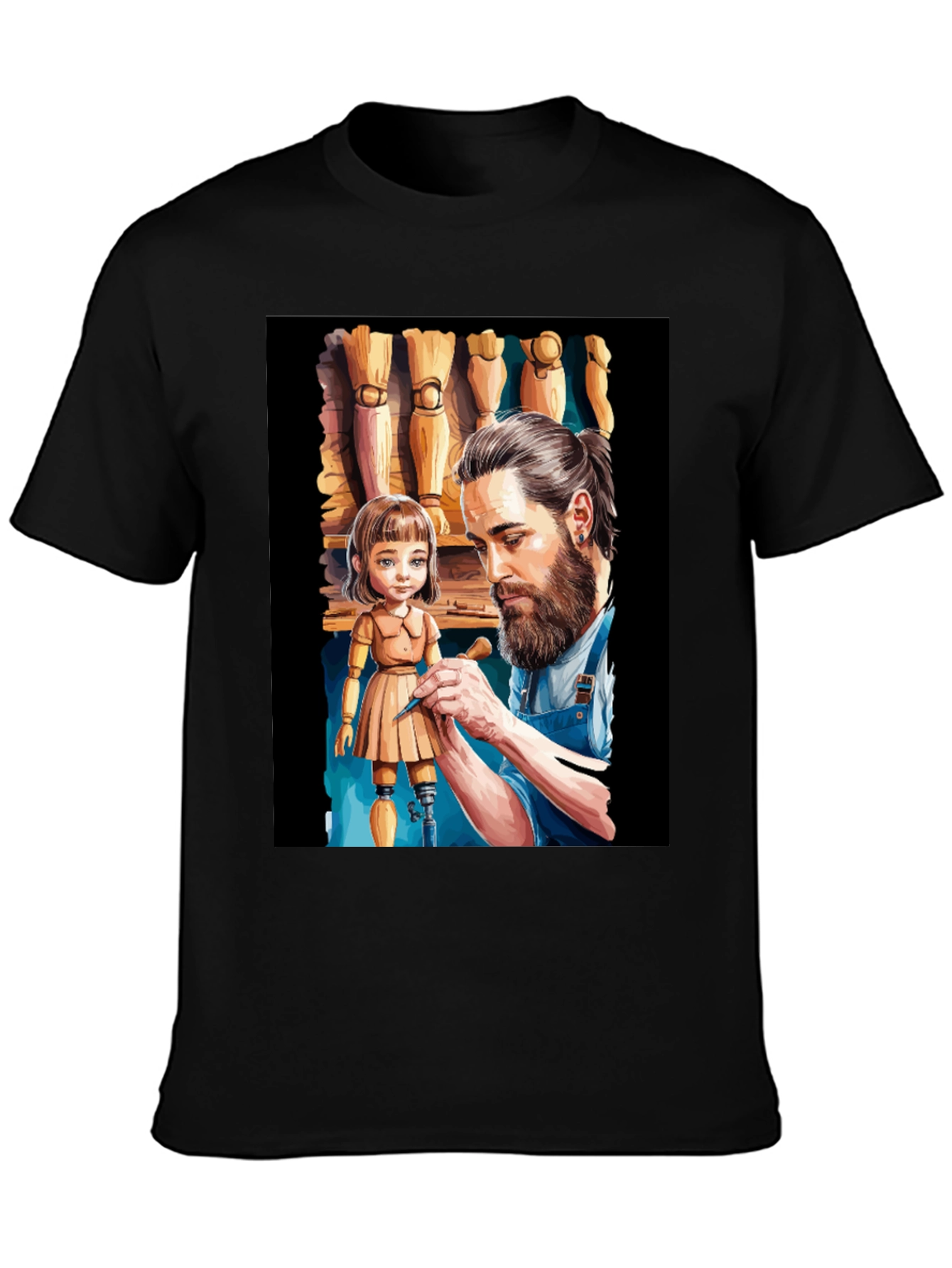 Artisan T-Shirt: Sculptor & Doll Design