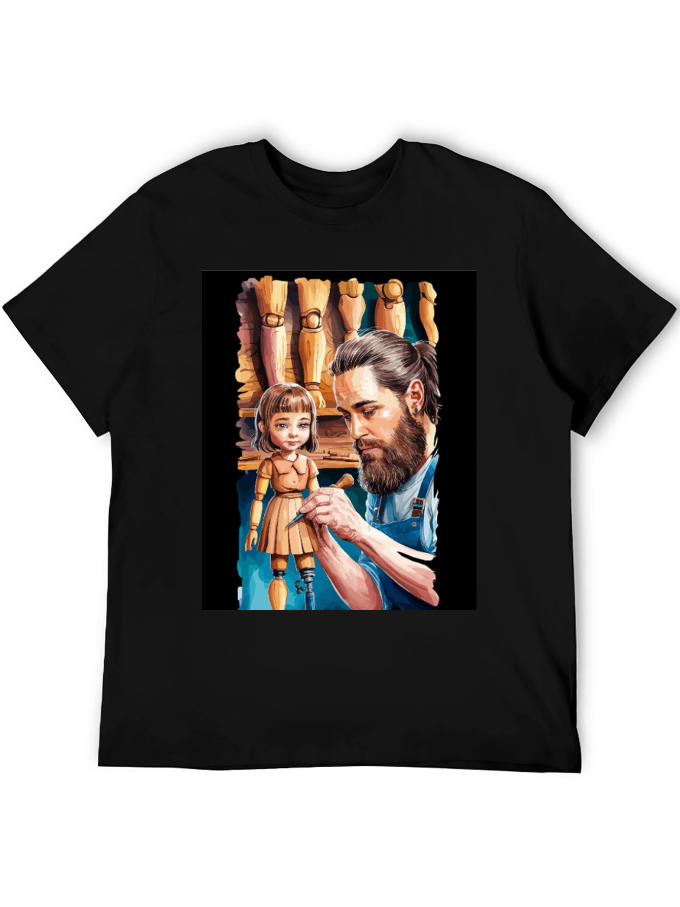Artisan T-Shirt: Sculptor & Doll Design