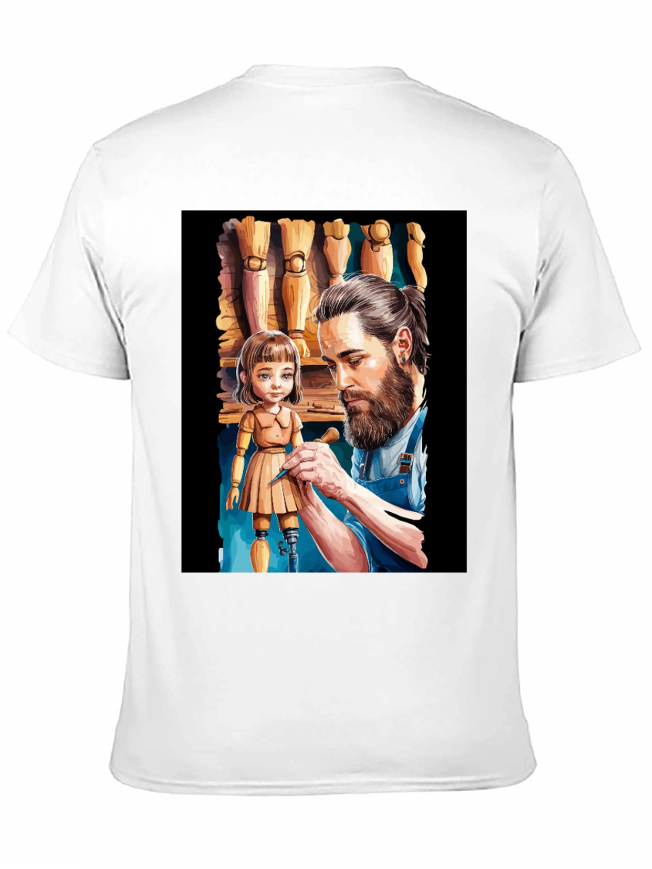 Artisan T-Shirt: Sculptor & Doll Design