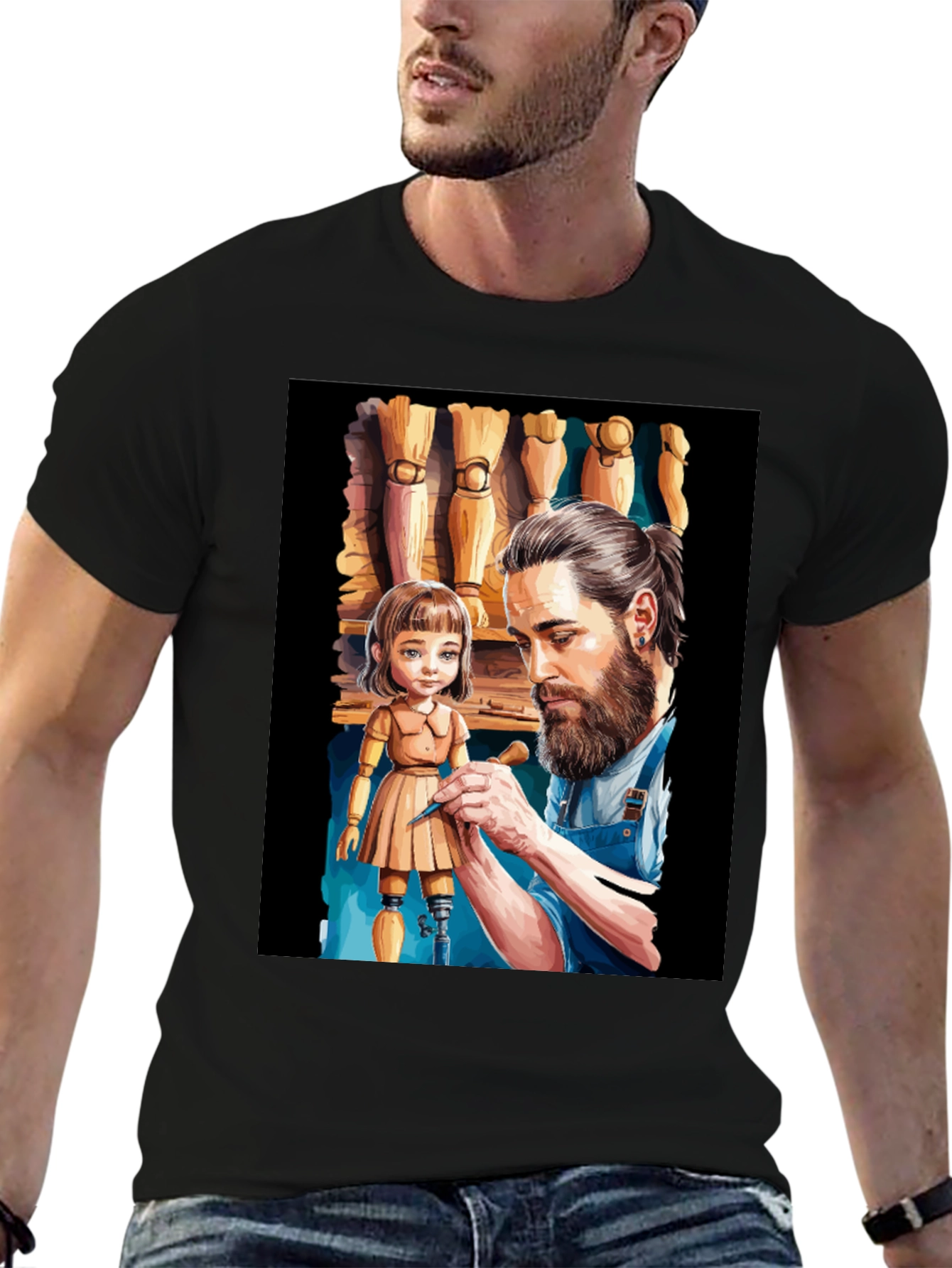 Artisan T-Shirt: Sculptor & Doll Design