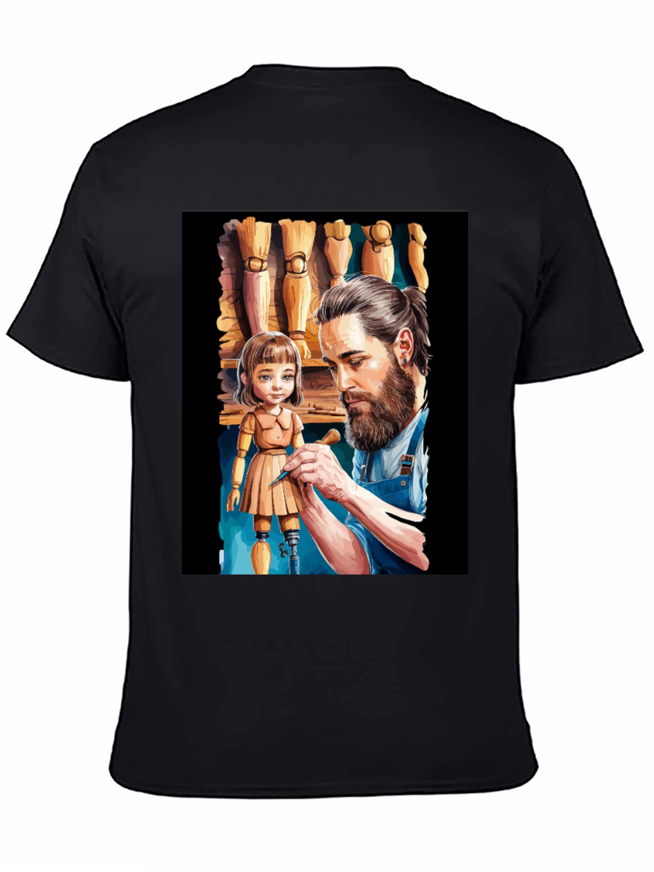 Artisan T-Shirt: Sculptor & Doll Design