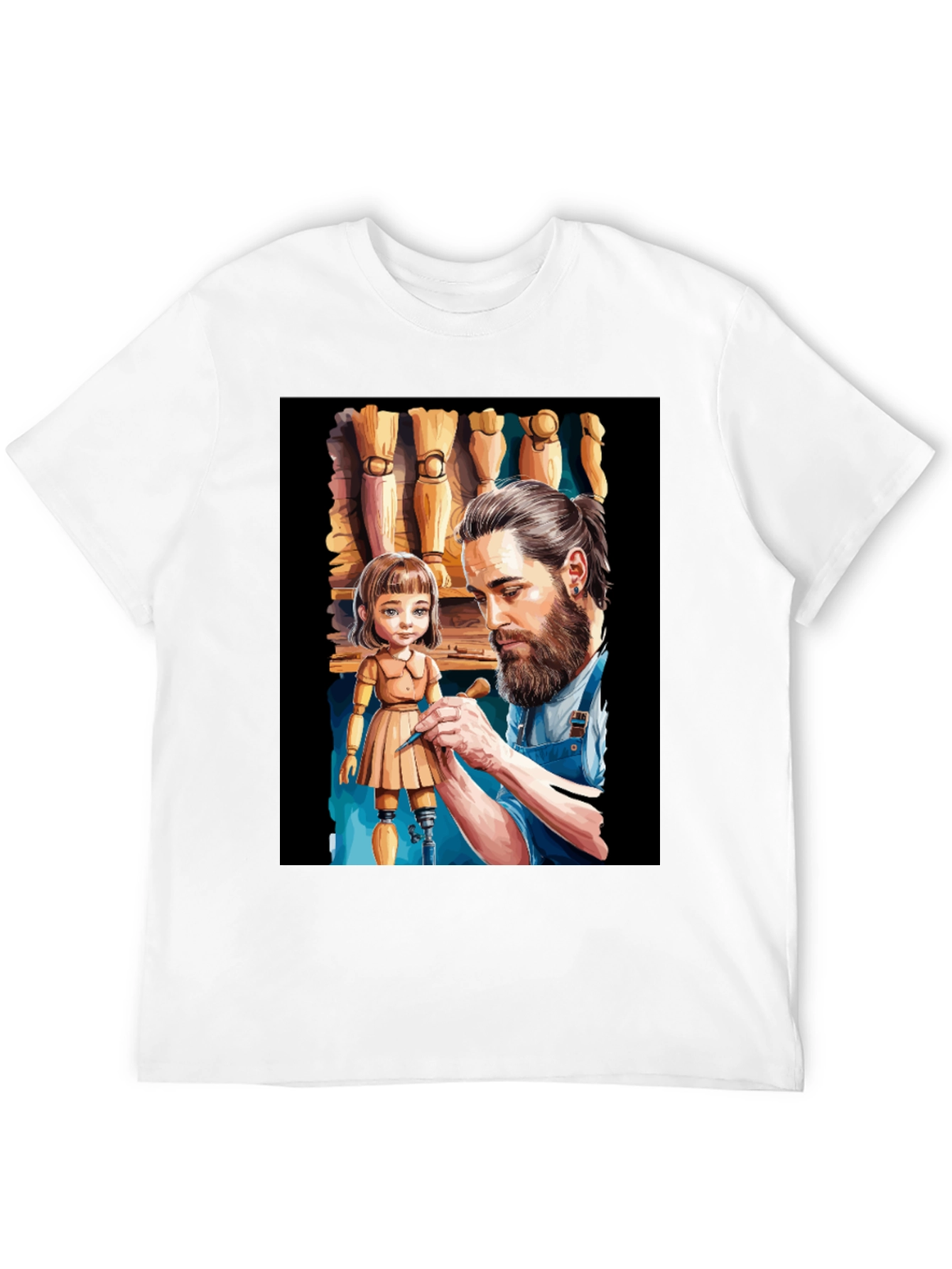 Artisan T-Shirt: Sculptor & Doll Design