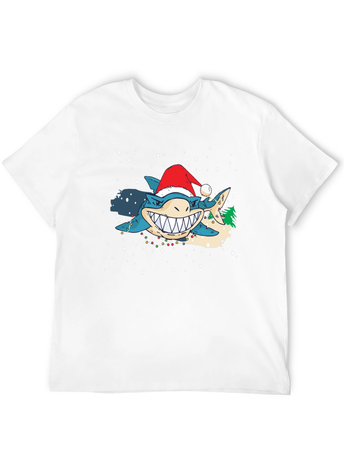 Festive Shark Christmas T-Shirt