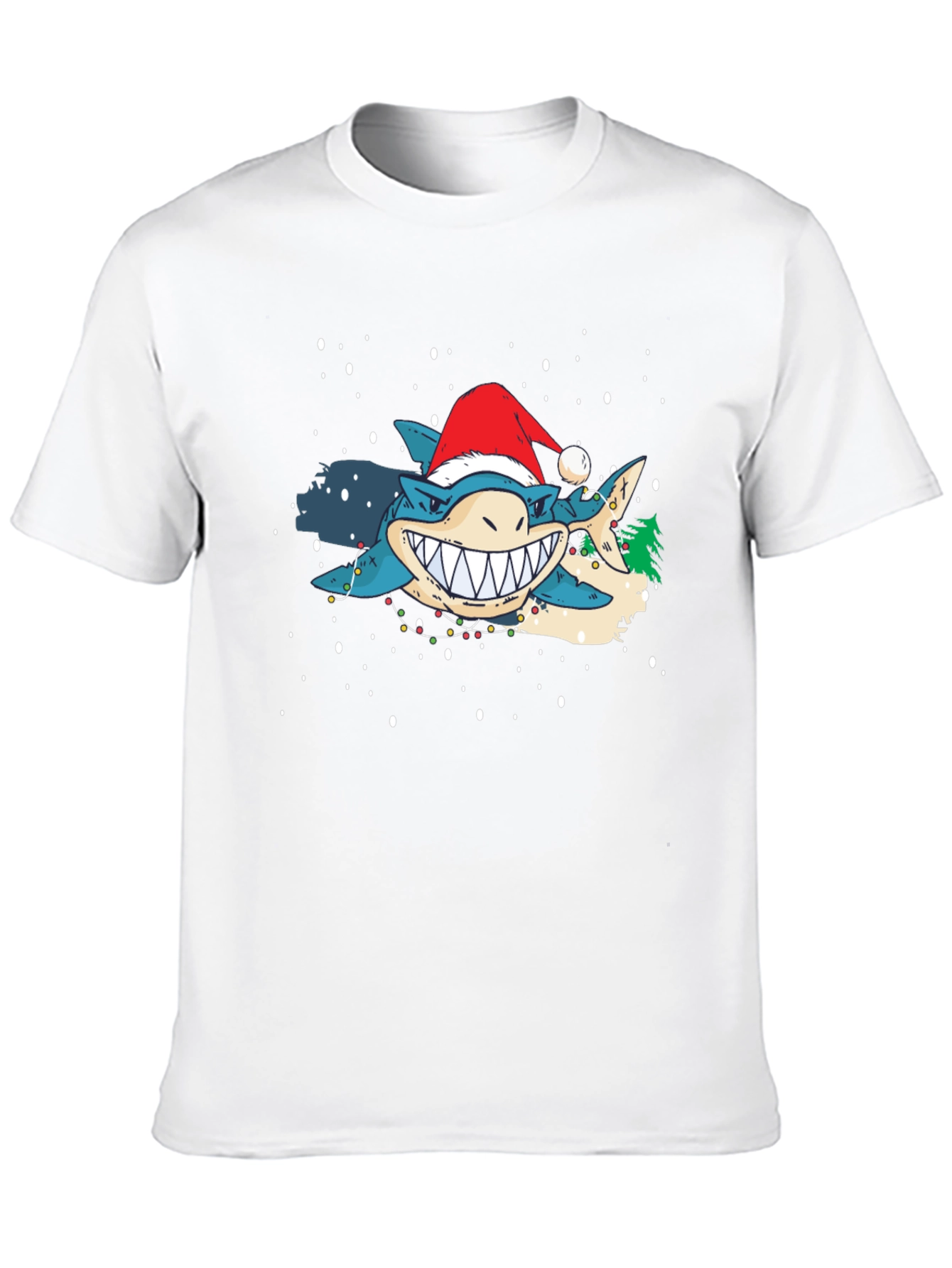 Festive Shark Christmas T-Shirt