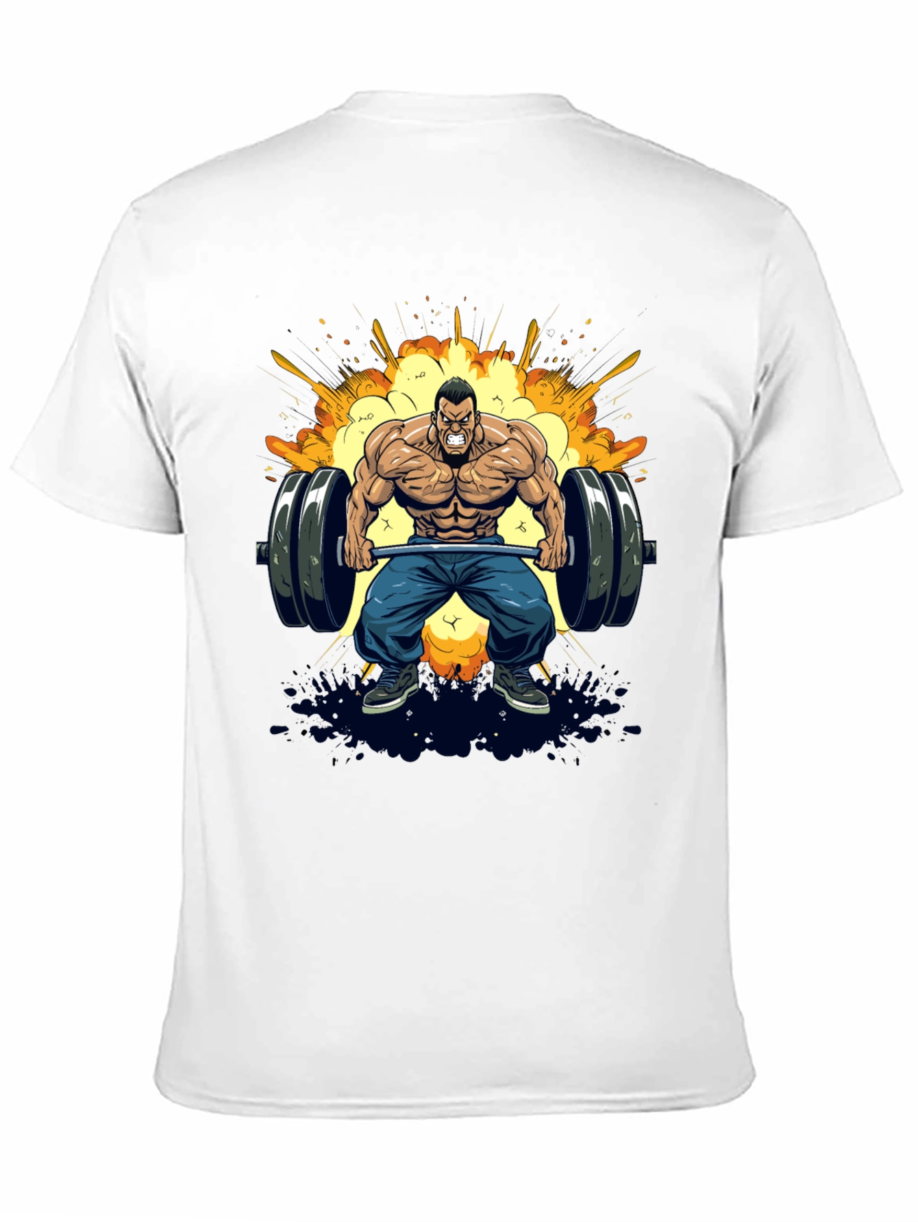 Muscle Man Barbell Graphic Tee