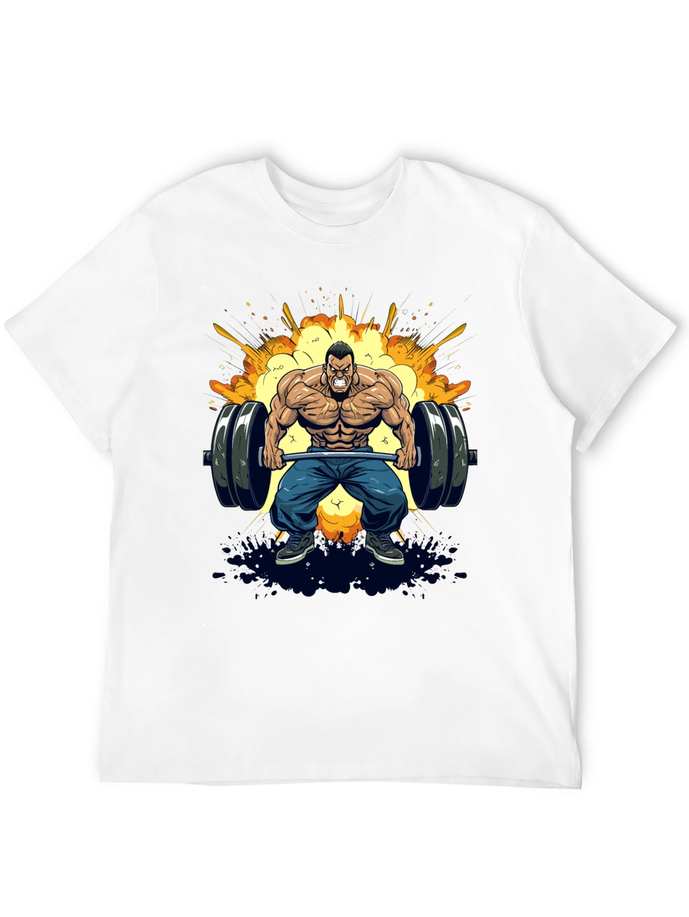 Muscle Man Barbell Graphic Tee