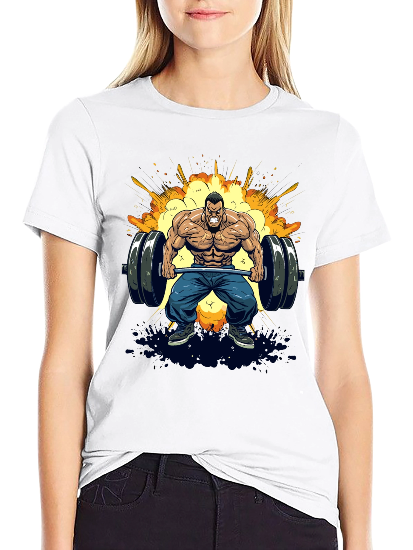 Muscle Man Barbell Graphic Tee