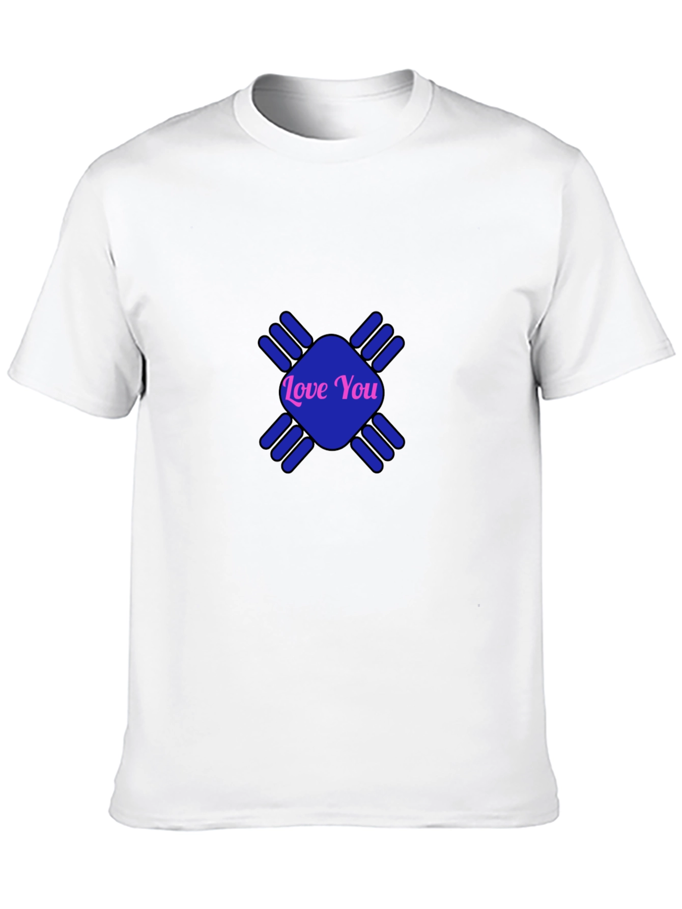Love You Graphic Tee - Stylish Black Cotton T-Shirt